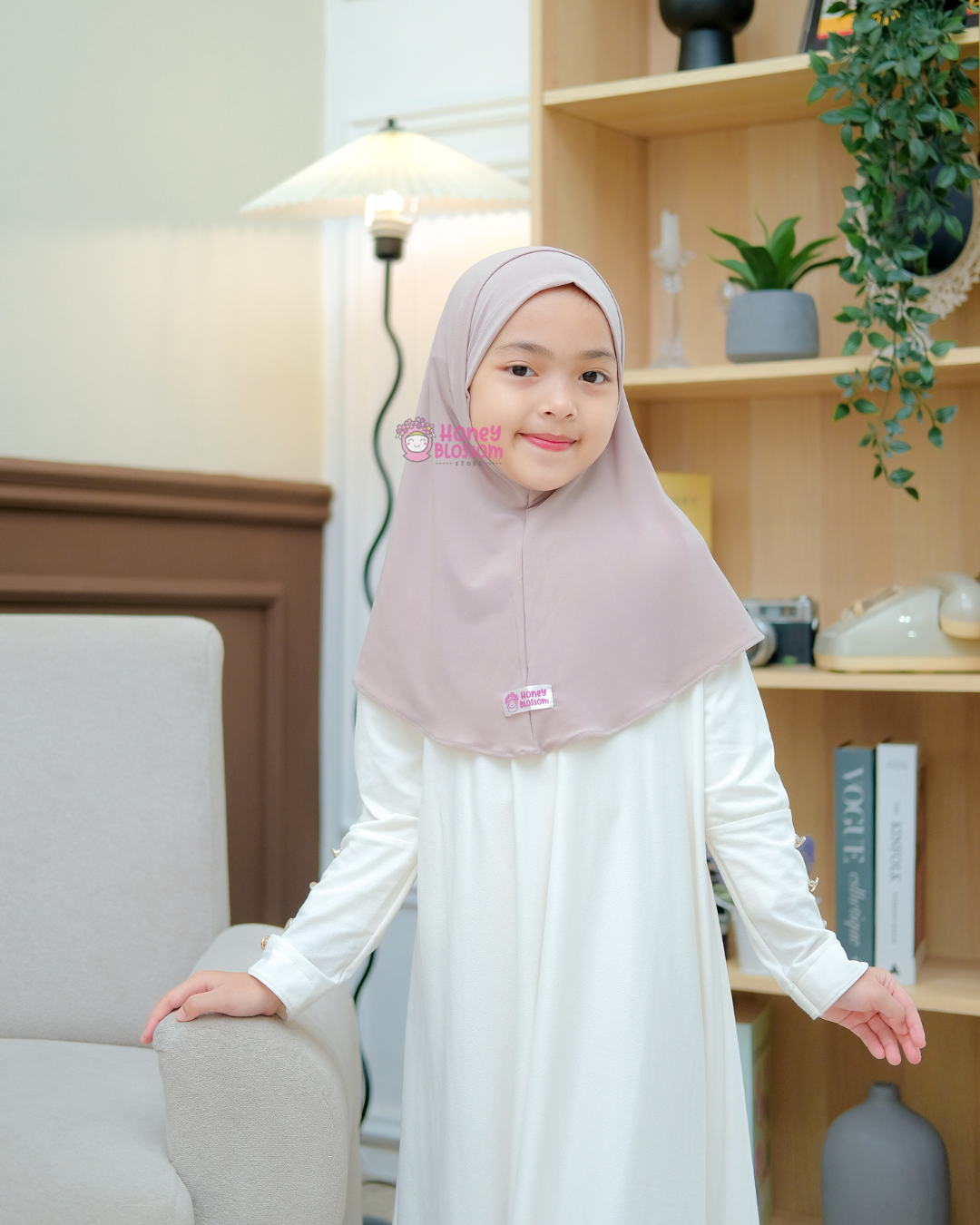 Bergo Malay Mazaya Series - Jilbab anak perempuan 0-7 Tahun Jersey Import Korea