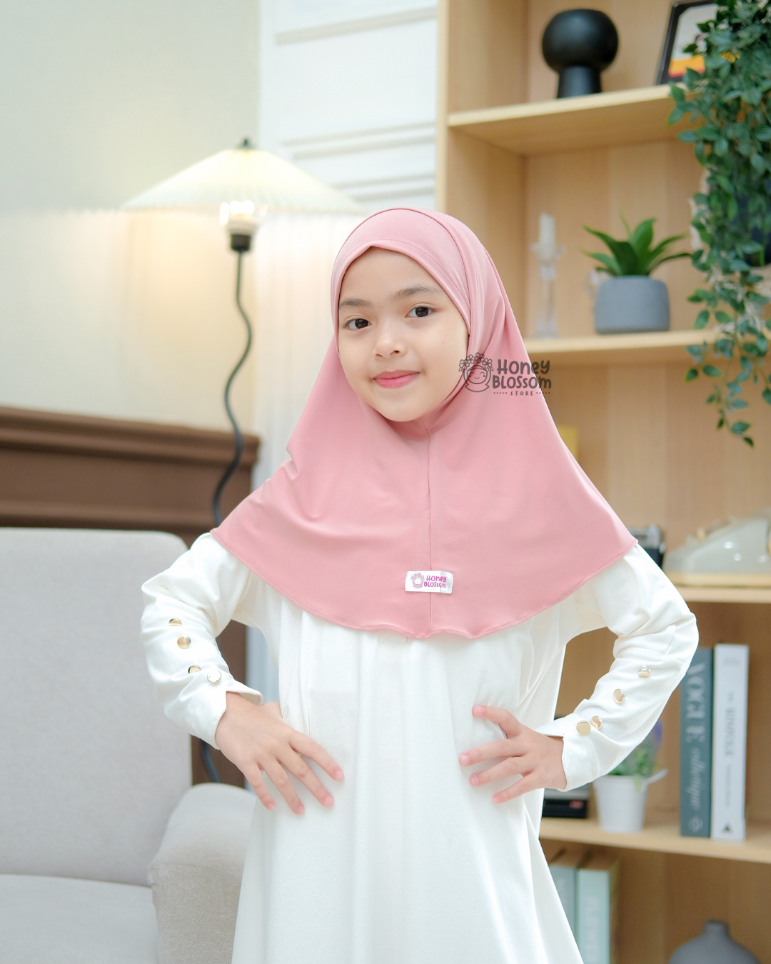 Bergo Malay Mazaya Series - Jilbab anak perempuan 0-7 Tahun Jersey Import Korea