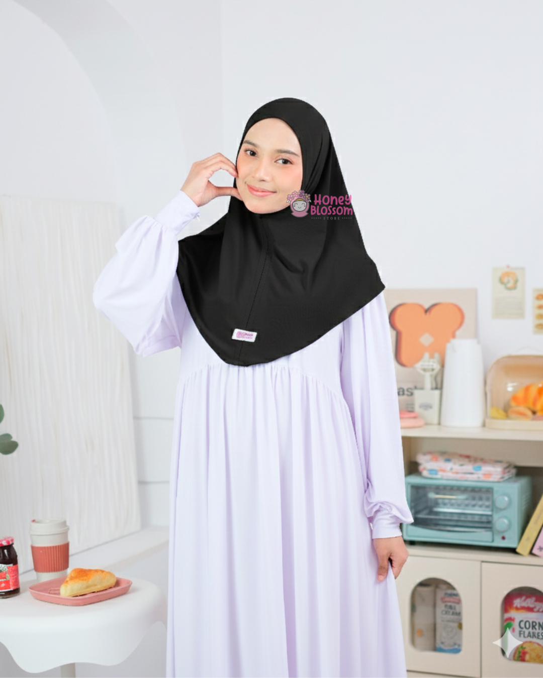 Bergo Zainab Series - Hijab Instan Dewasa Jersey Import Korea