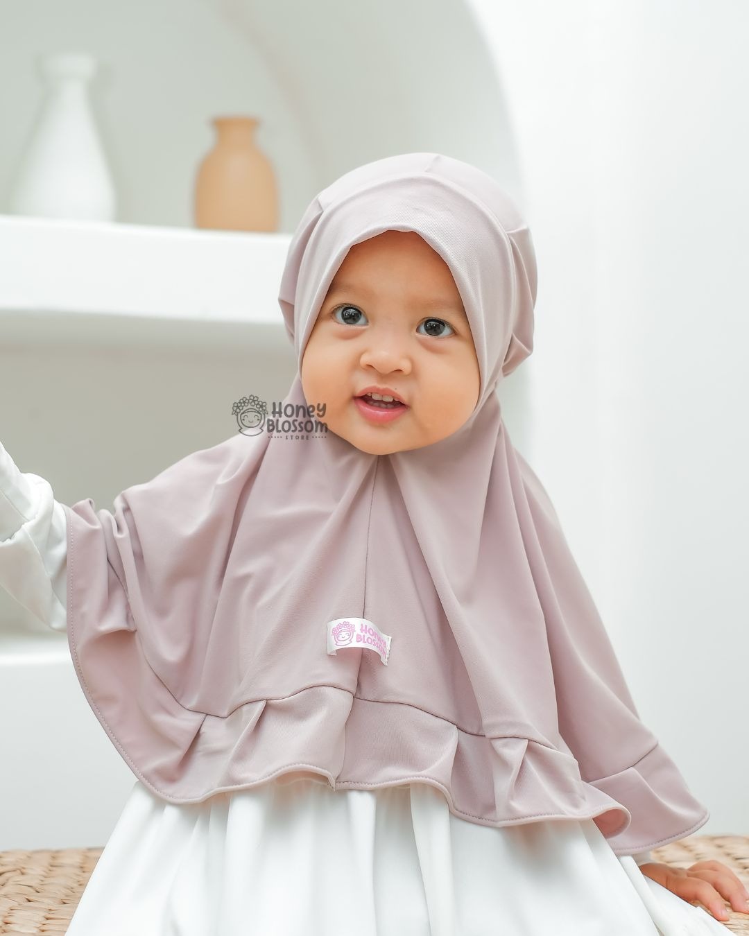 Bergo Jasmine Series - Jilbab anak perempuan 0-7 Tahun Jersey Import Korea