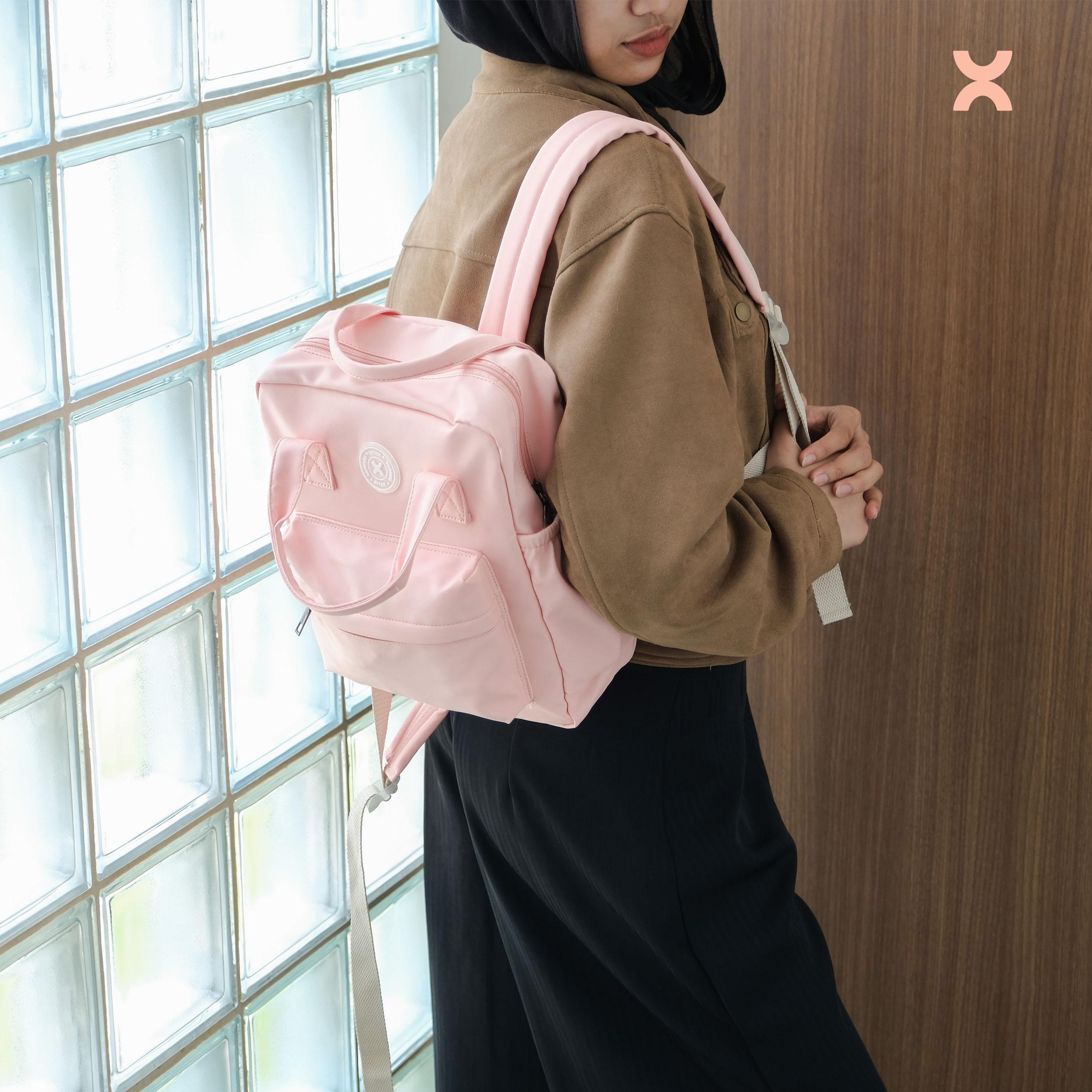 HYTRIX  Chynthia Mini - Finnesse Series  Colour Pop Backpack Ransel 2in1 Mini Tas Fashion Korea Stylish [RM524]