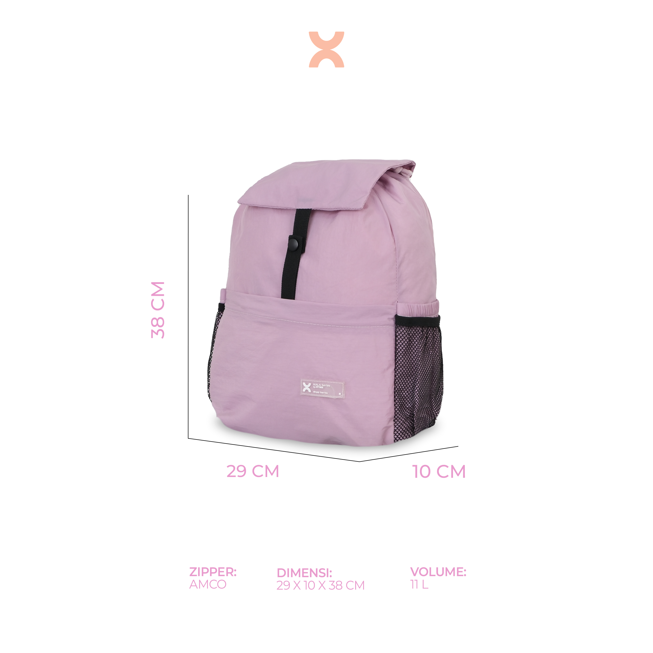 ARUNICA KALA MEDIUM DRAWSTRING BACKPACK
