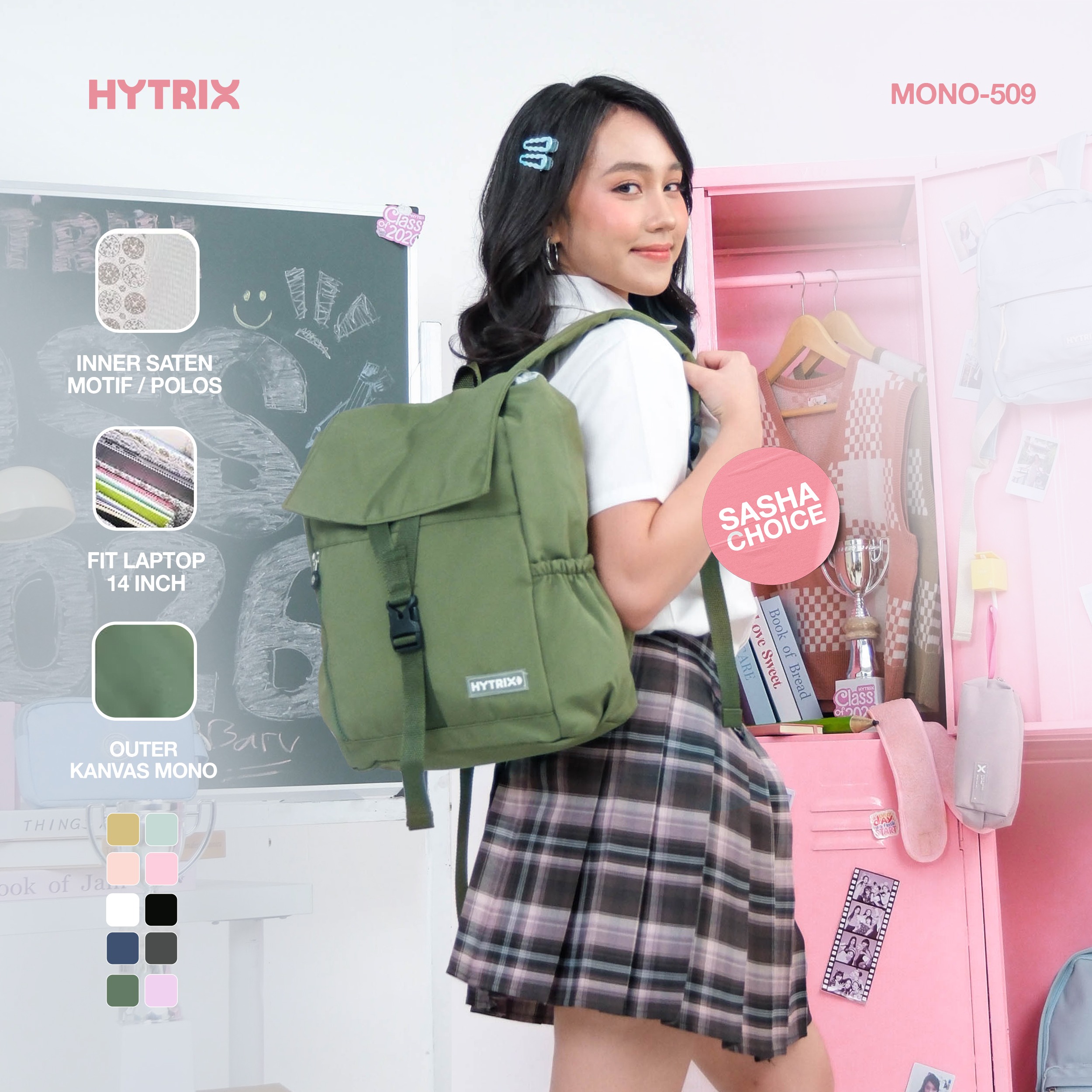 MONO 509 MEDIUM DRAWSTRING BACKPACK