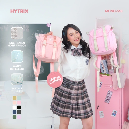 HYTRIX MONO-518 - Colour Pop  Drawstring Backpack Water reppelent - Ransel Serut Mini Tas Fahion Korea Stylish [RM518]