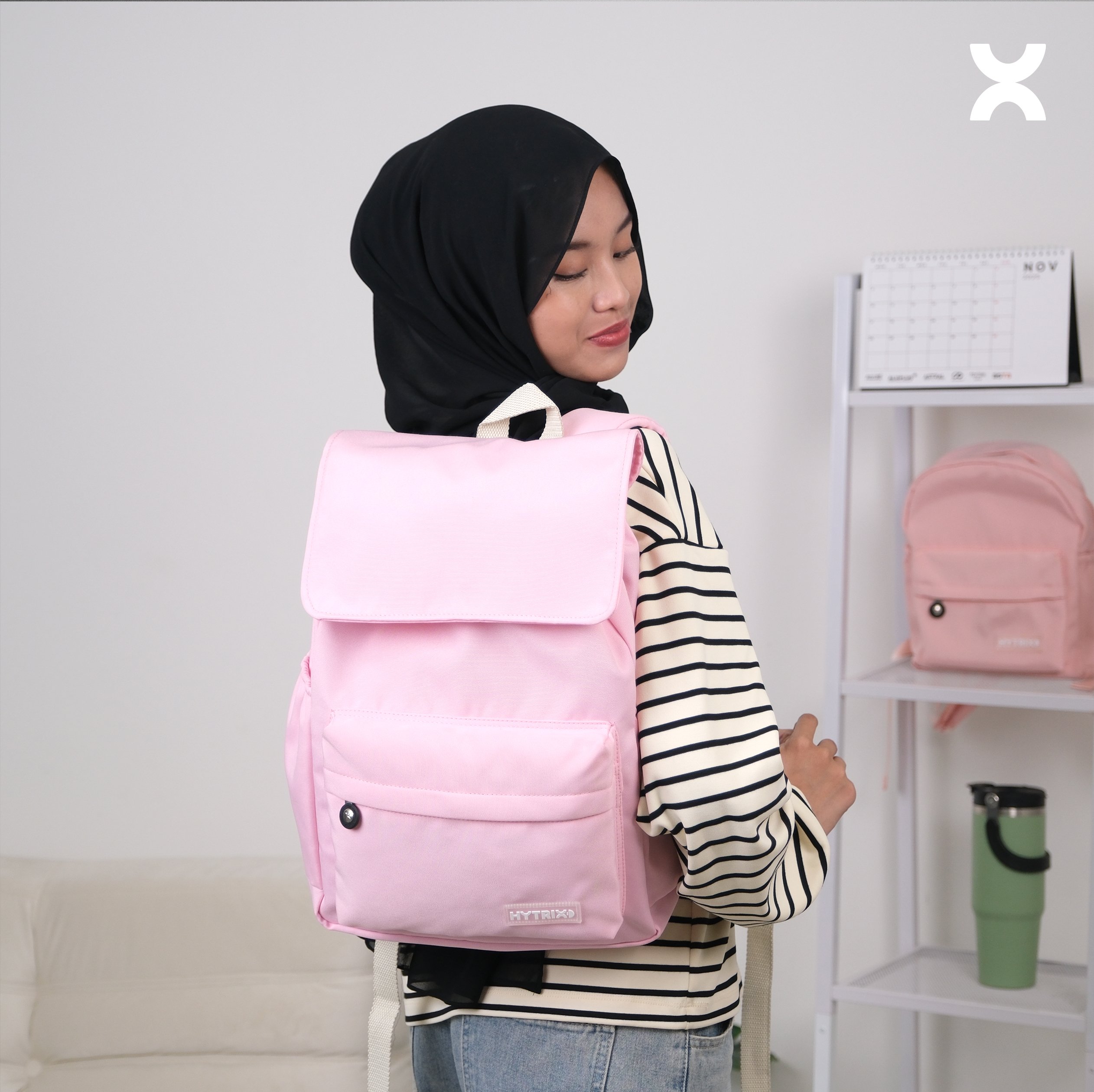 HYTRIX  MONO-99 - Colour Pop  Drawstring Backpack Water reppelent - Ransel Serut Medium Tas Fahion Korea Stylish (LP99)