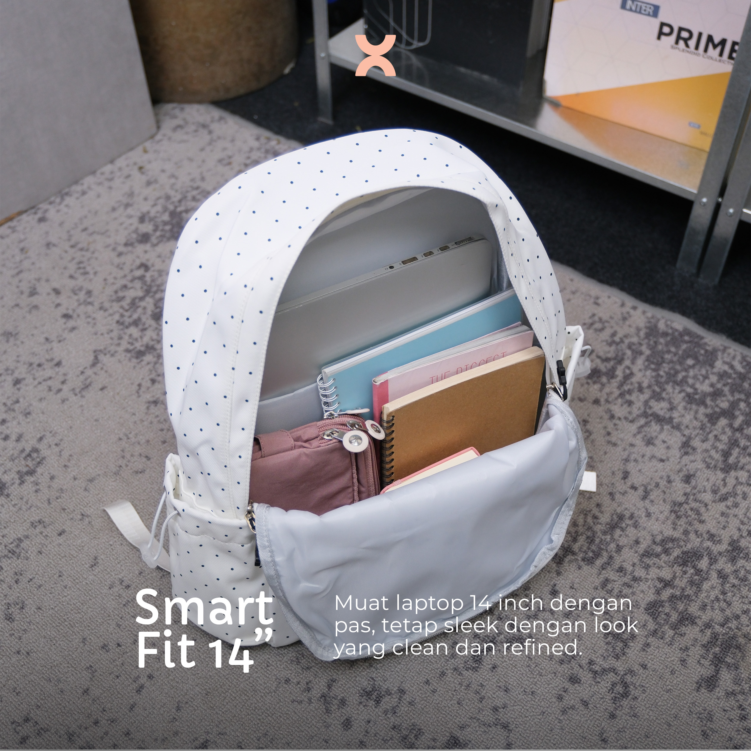HYTRIX Melody Tas Ransel Medium Backpack Wanita Water Reppelent Fahion Korea Stylish (8801)