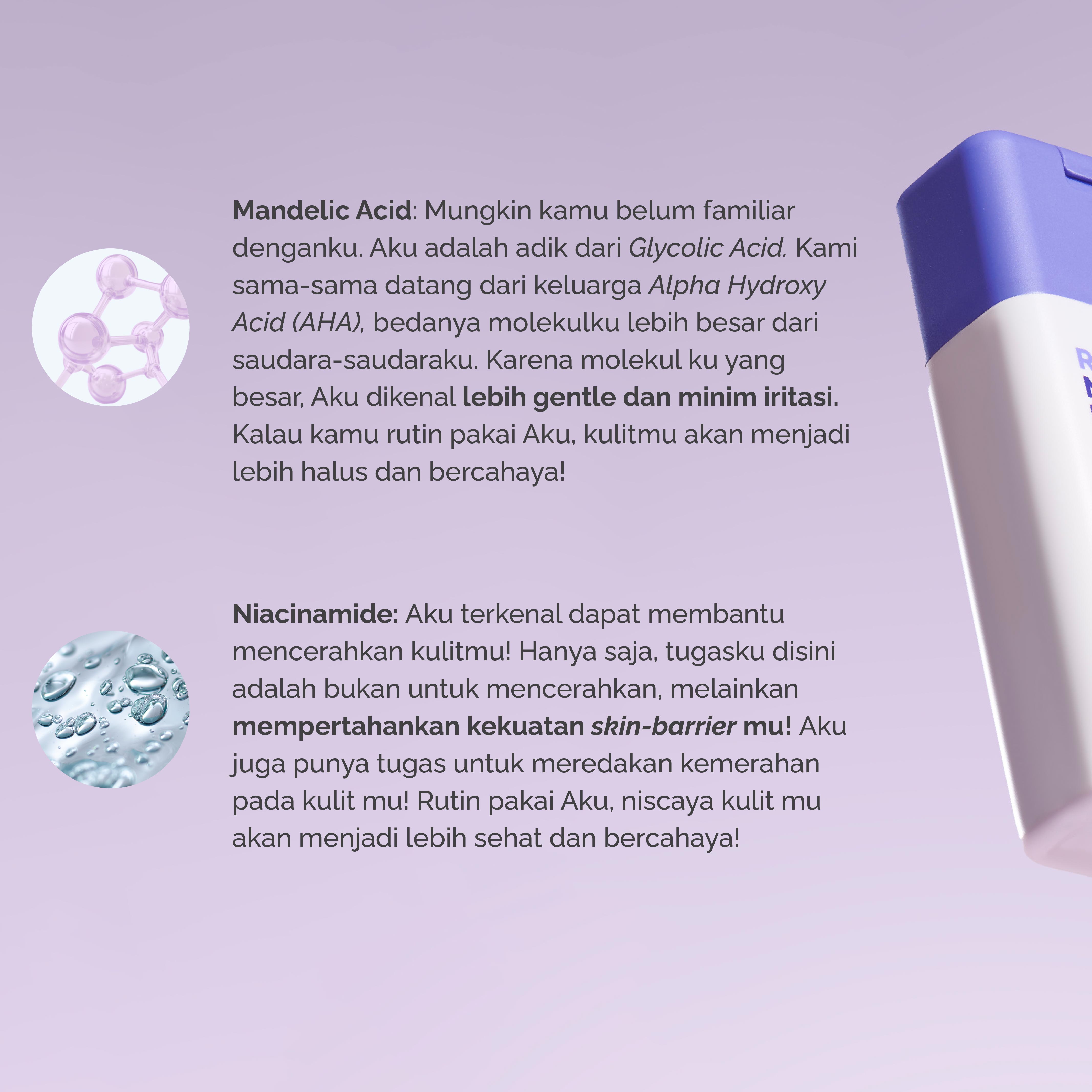 RICE + MANDELIC + NIACINAMIDE Brightening Powder Mask