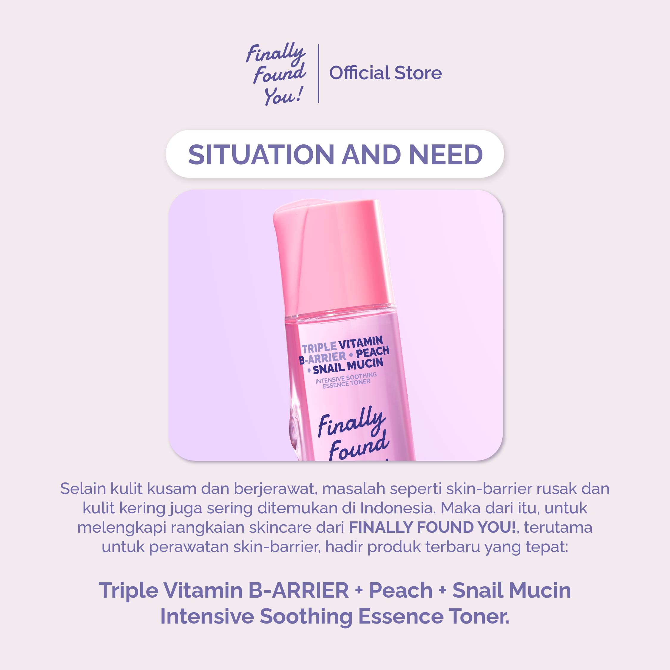 Finally Found You! Triple Vitamin B-Arrier + Peach + Snail Mucin Intensive Soothing Essence Toner 100mL