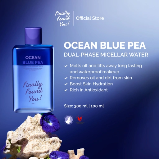 Finally Found You! Ocean Blue Pea Dual-Phase Micellar Water 300mL & 100mL