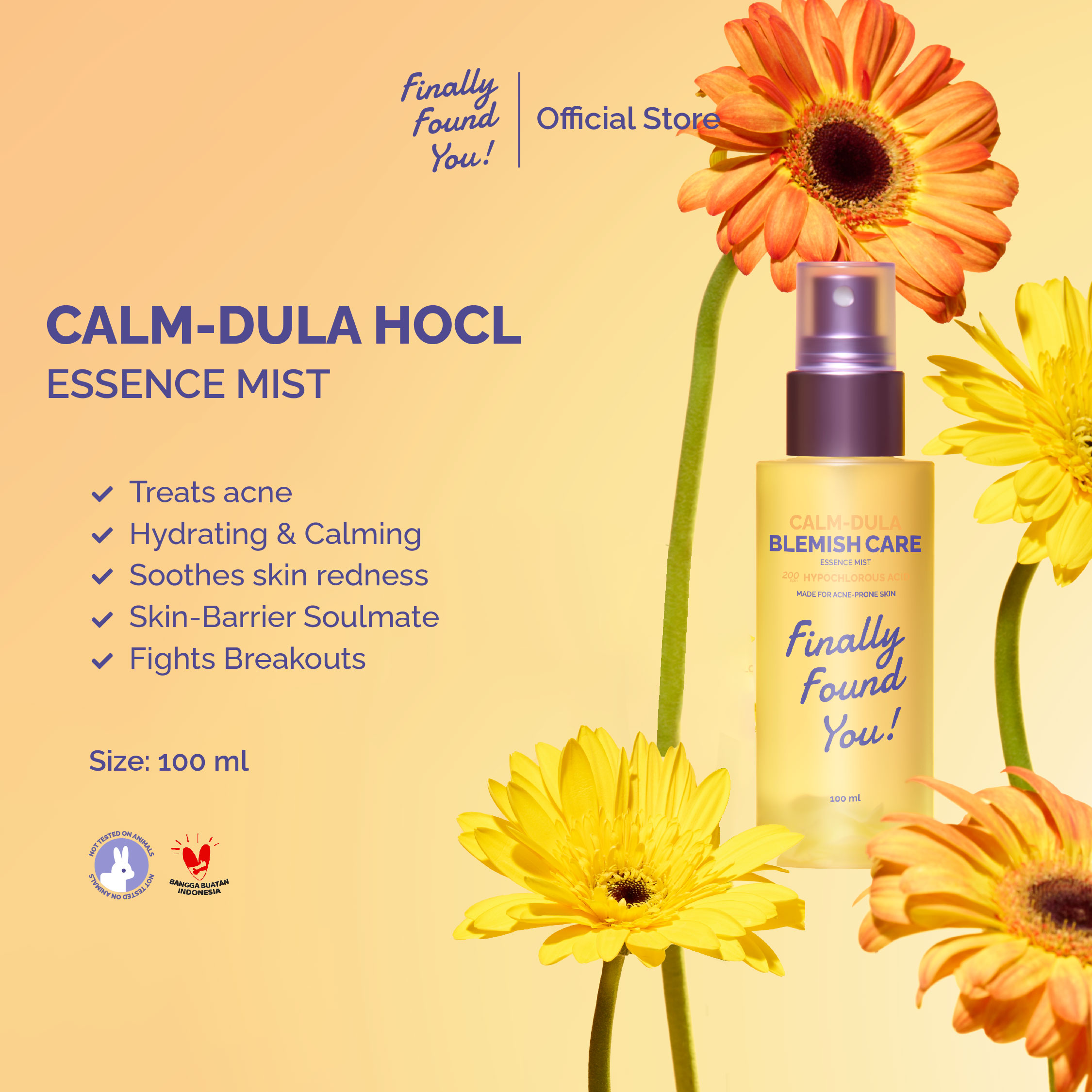 Finally Found You! Calm-Dula HOCL Essence Mist 100mL
