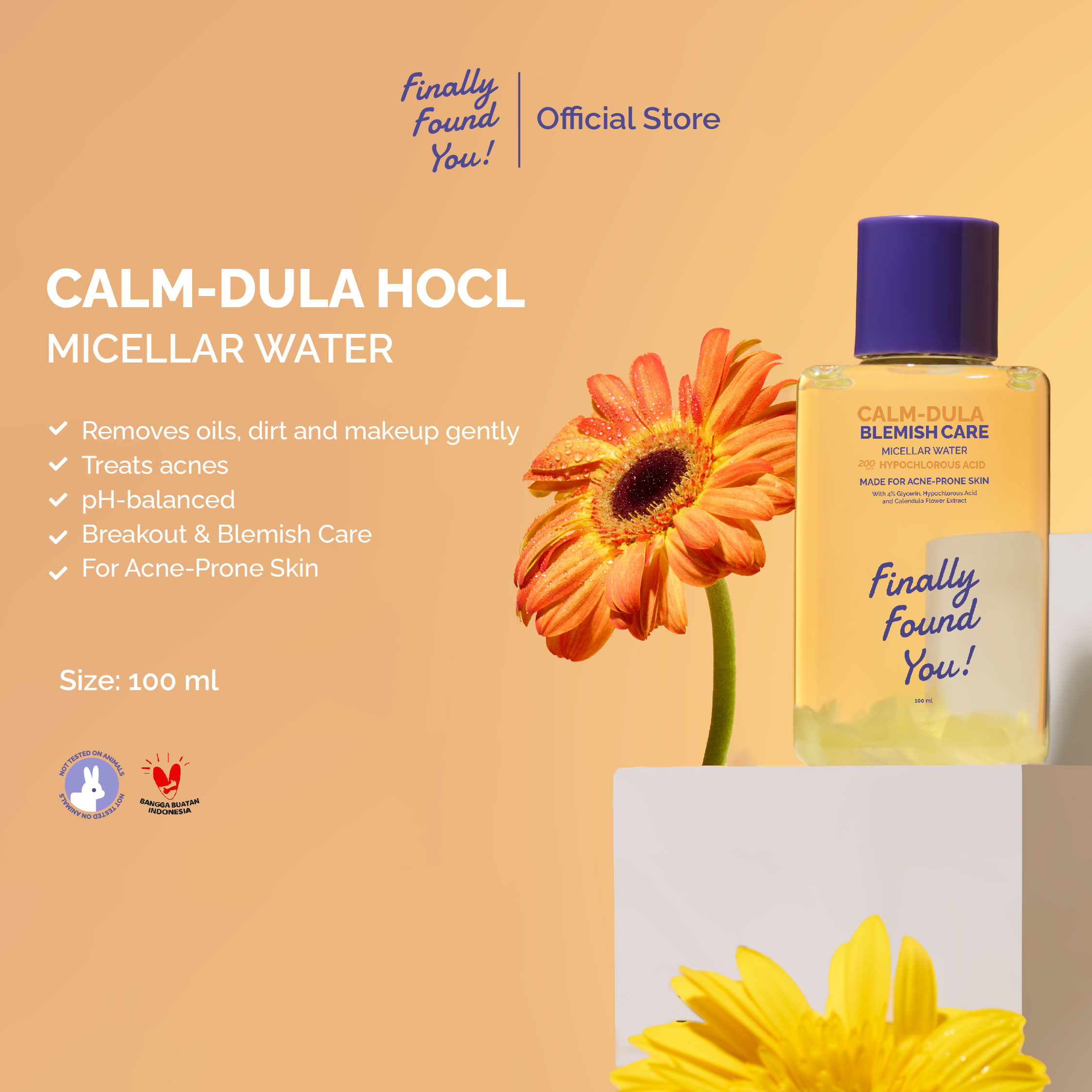 Finally Found You! Calm-Dula HOCL Micellar Water 100ml & 300ml