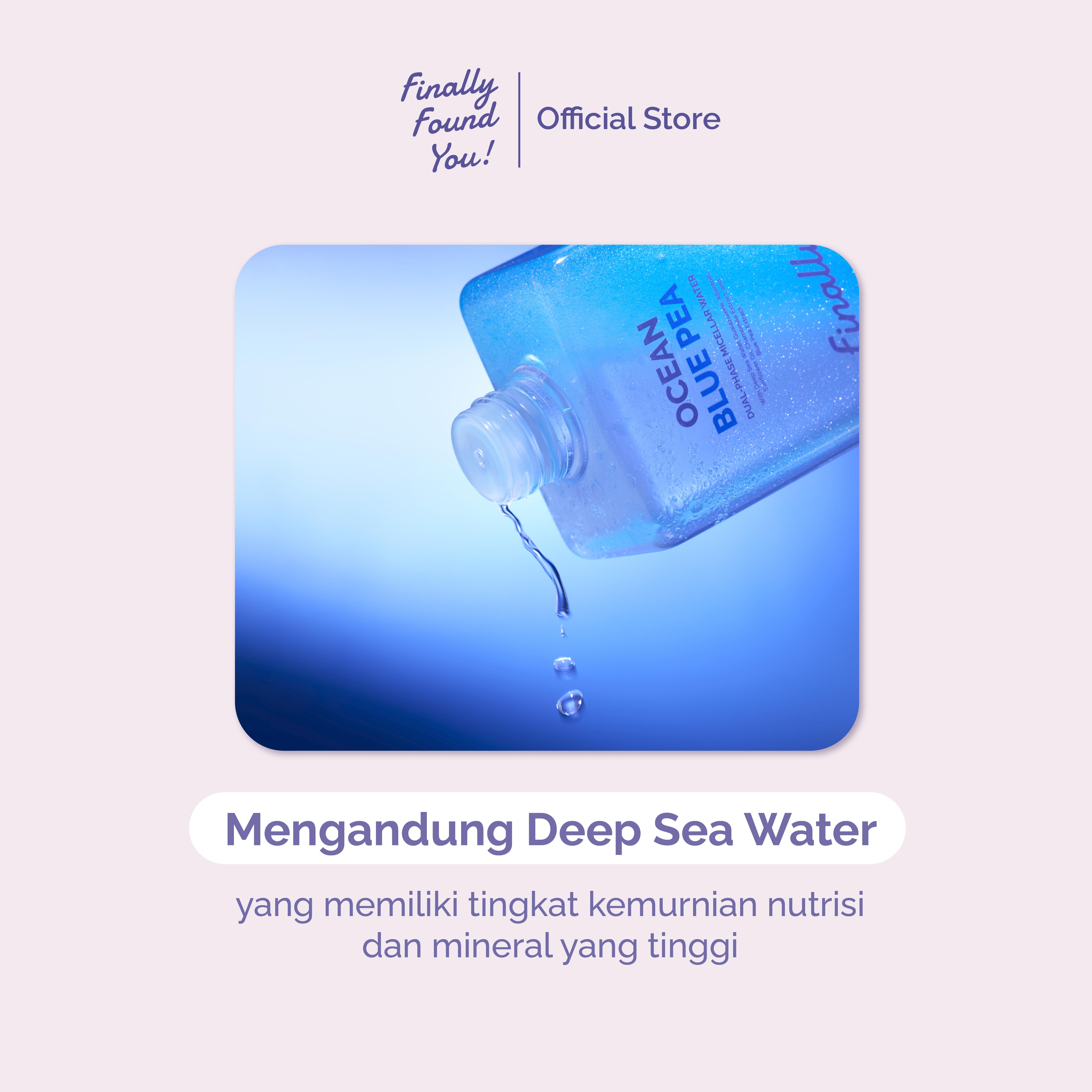 Finally Found You! Ocean Blue Pea Dual-Phase Micellar Water 300mL & 100mL