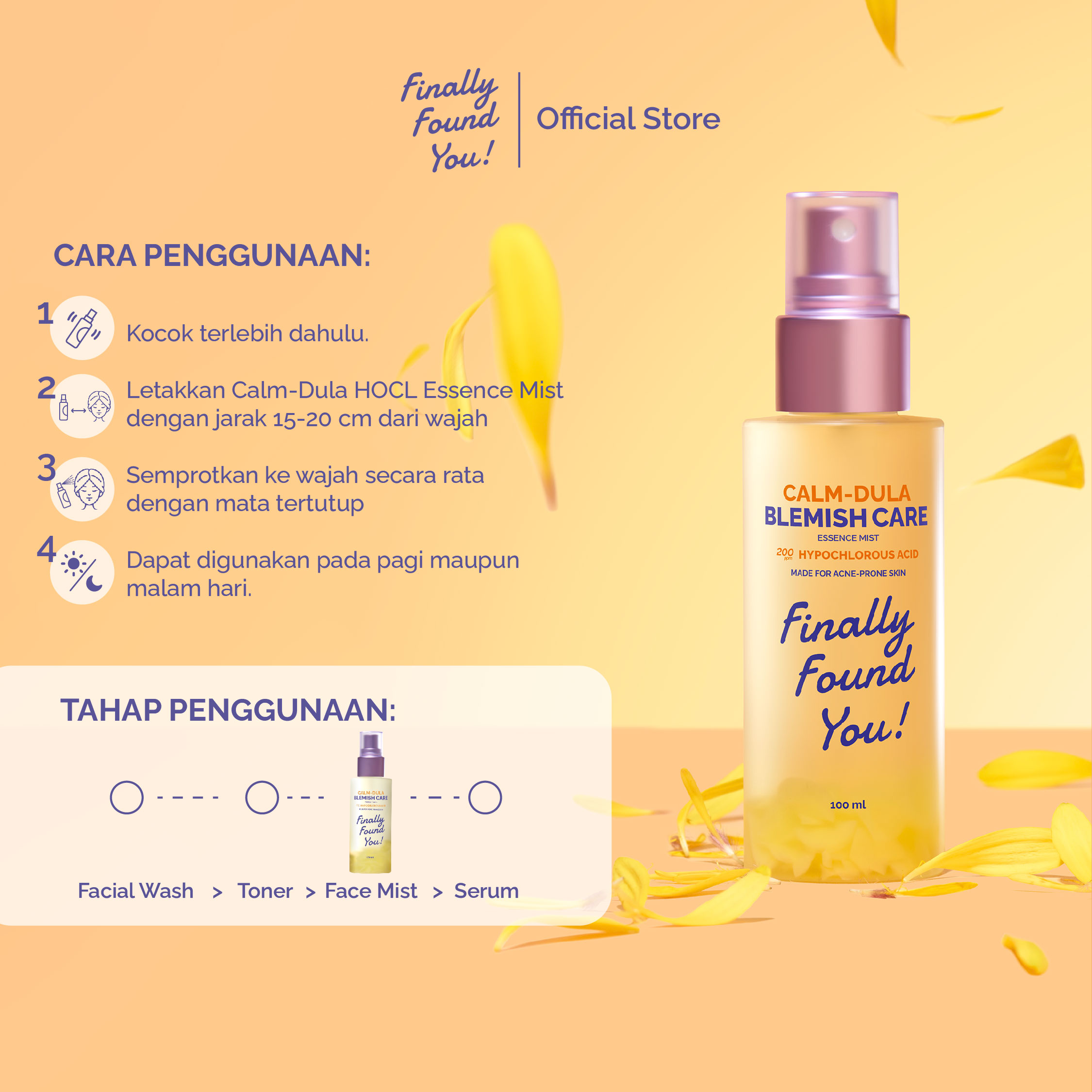 Finally Found You! Calm-Dula HOCL Essence Mist 100mL
