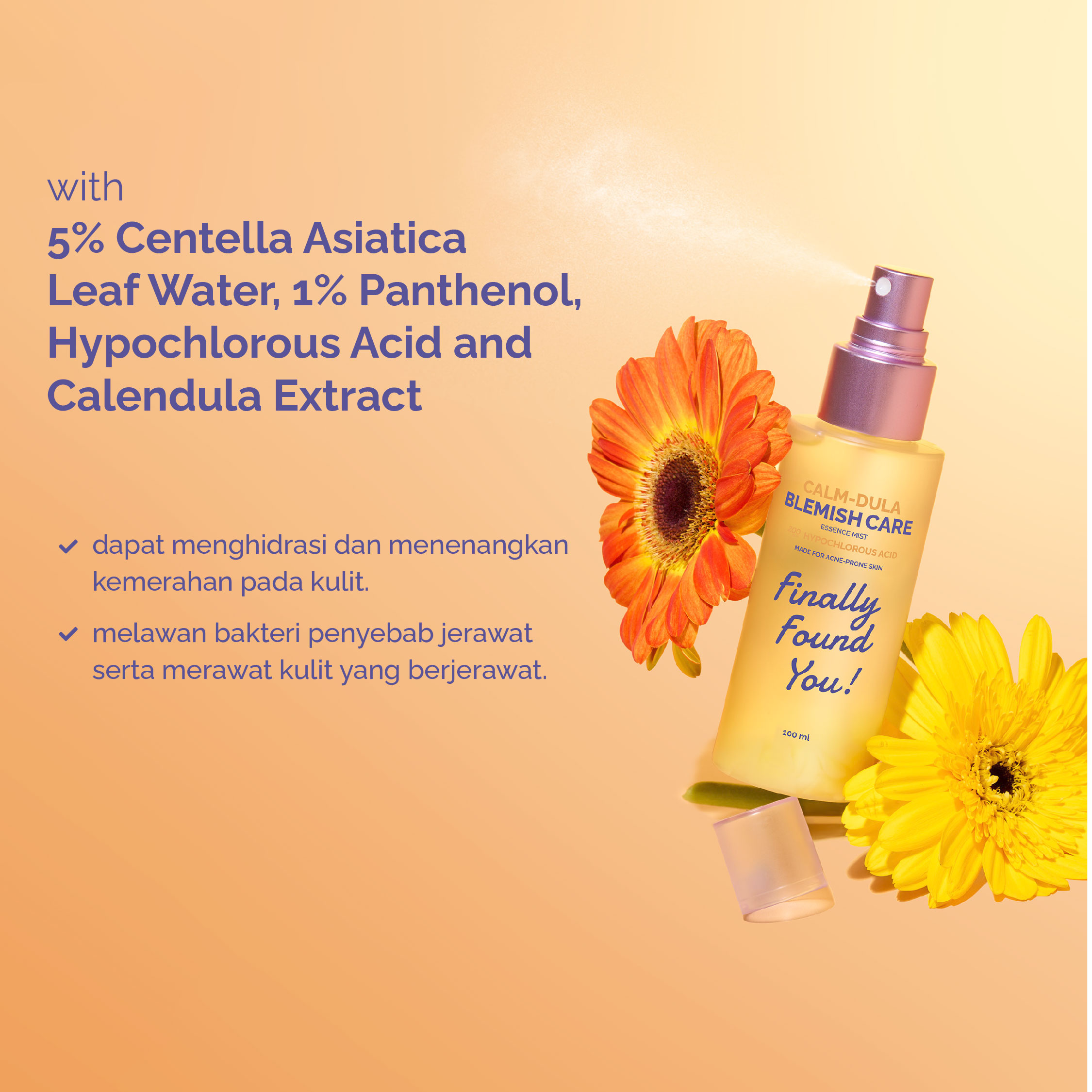 Finally Found You! Calm-Dula HOCL Essence Mist 100mL