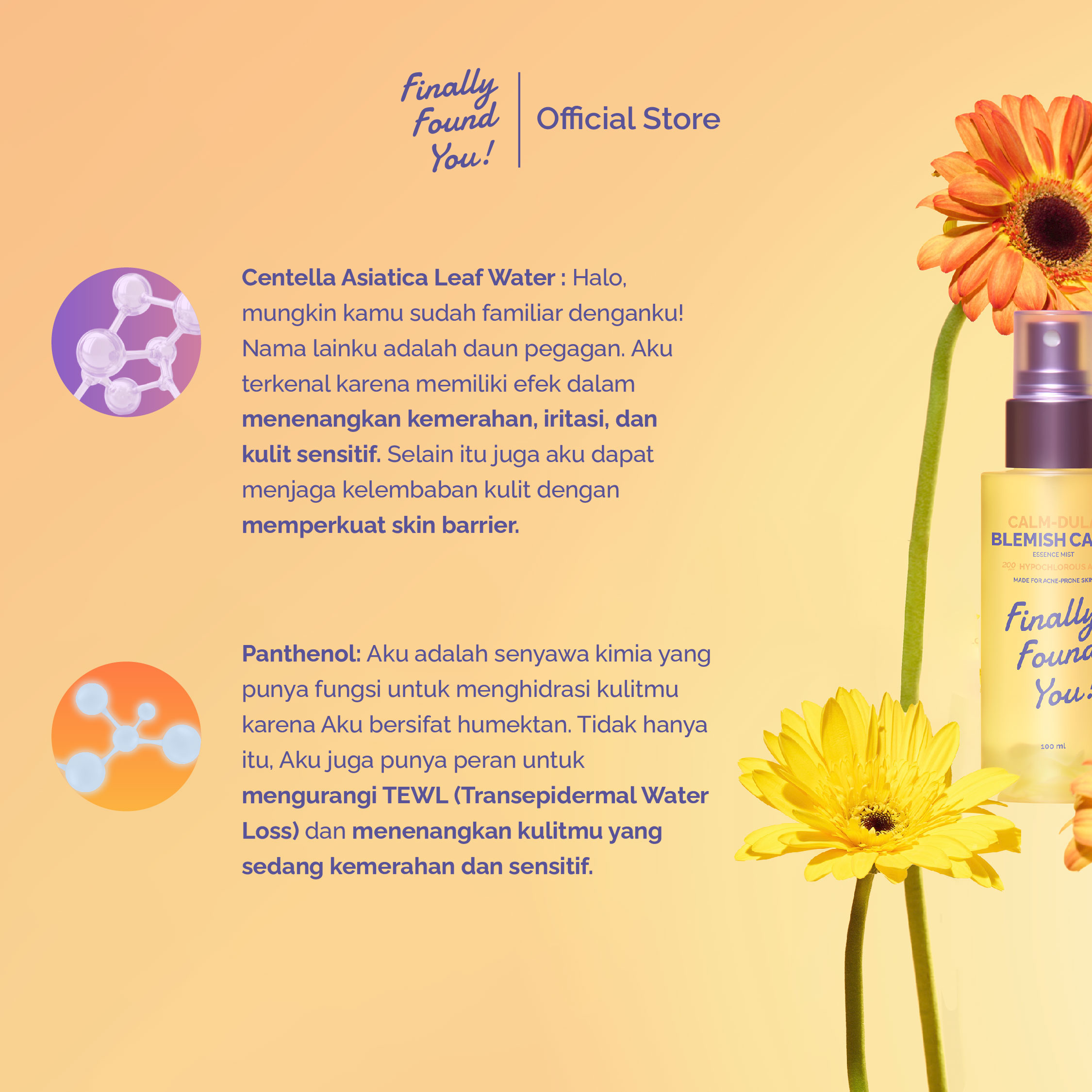 Finally Found You! Calm-Dula HOCL Essence Mist 100mL