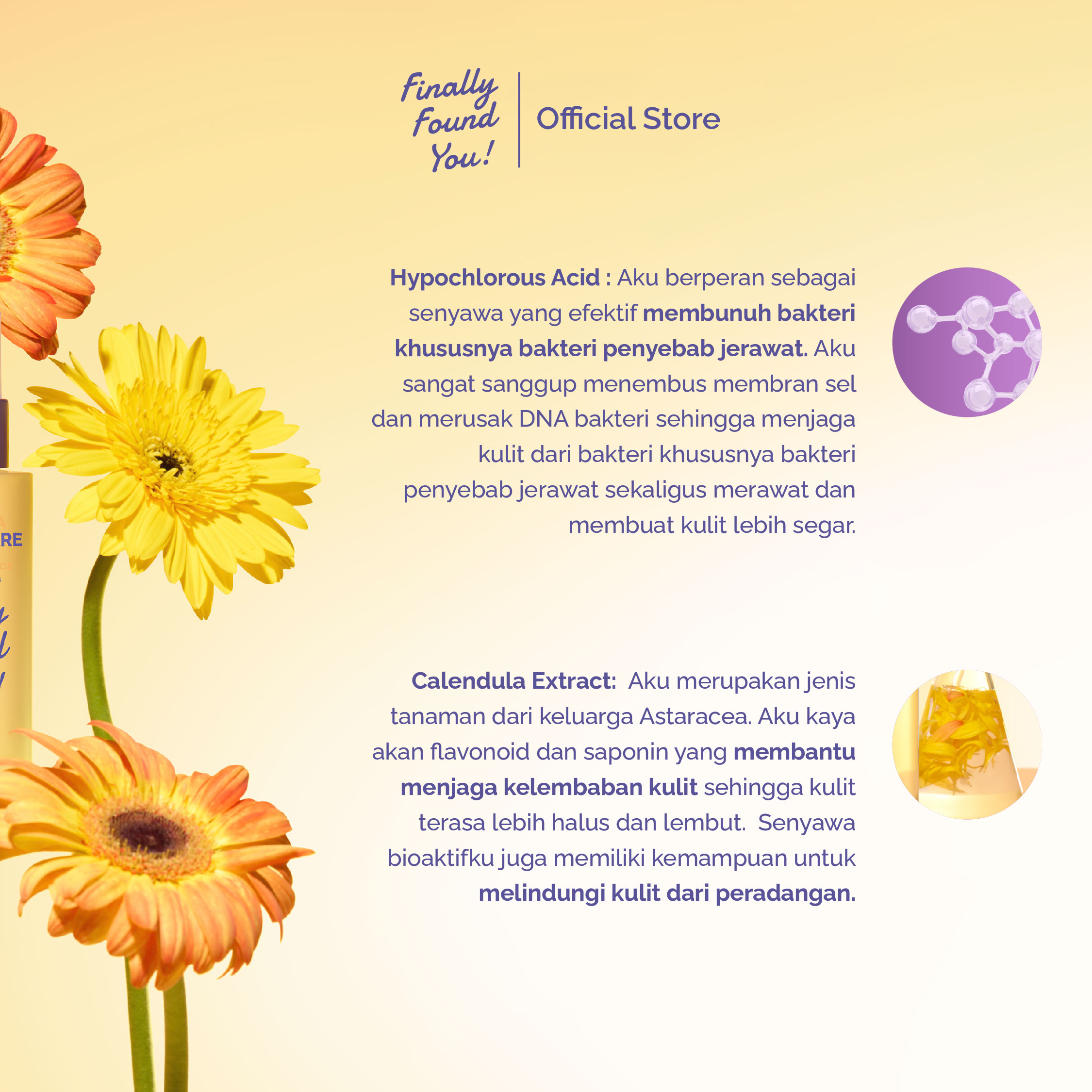 Finally Found You! Calm-Dula HOCL Essence Mist 100mL