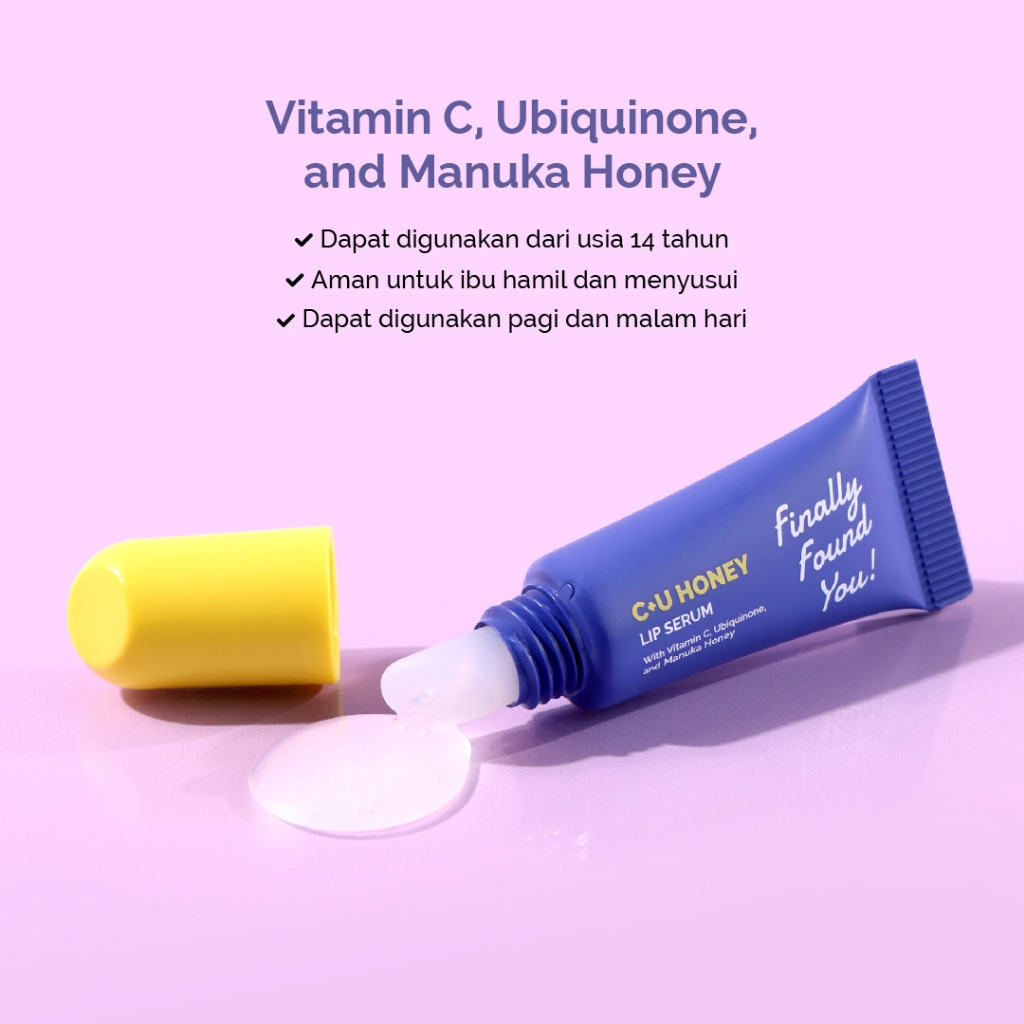 Finally Found You! C+U Honey Lip Serum untuk Melembapkan dan Mencerahkan Bibir 5ml