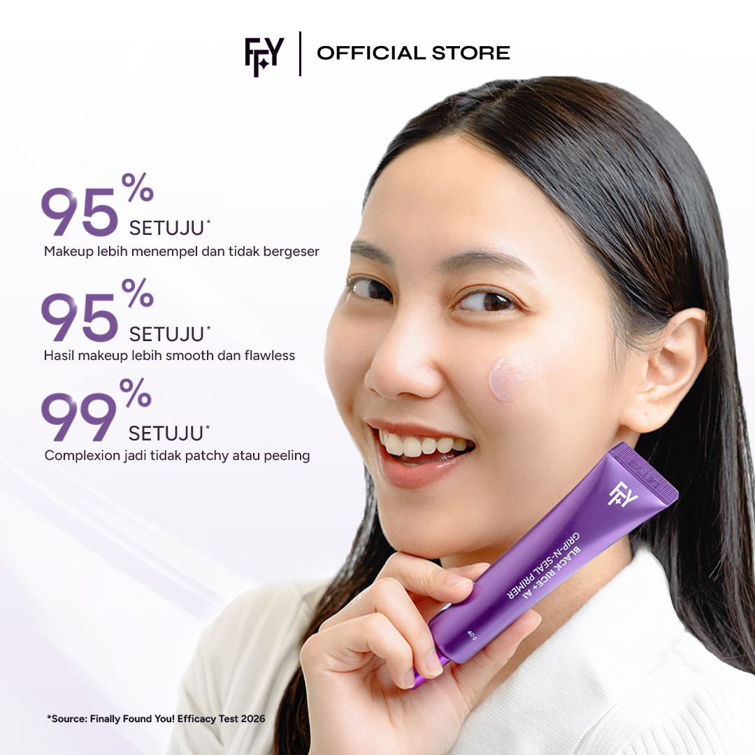 [NEW LAUNCH] Finally Found You! BLACK RICE+ AI Grip-N-Seal Primer 40g | Base Makeup Primer Tahan Lama, Gripping Jelly Primer, Hydrating Makeup Primer, Mengunci Kelembapan & Skin Barrier Support
