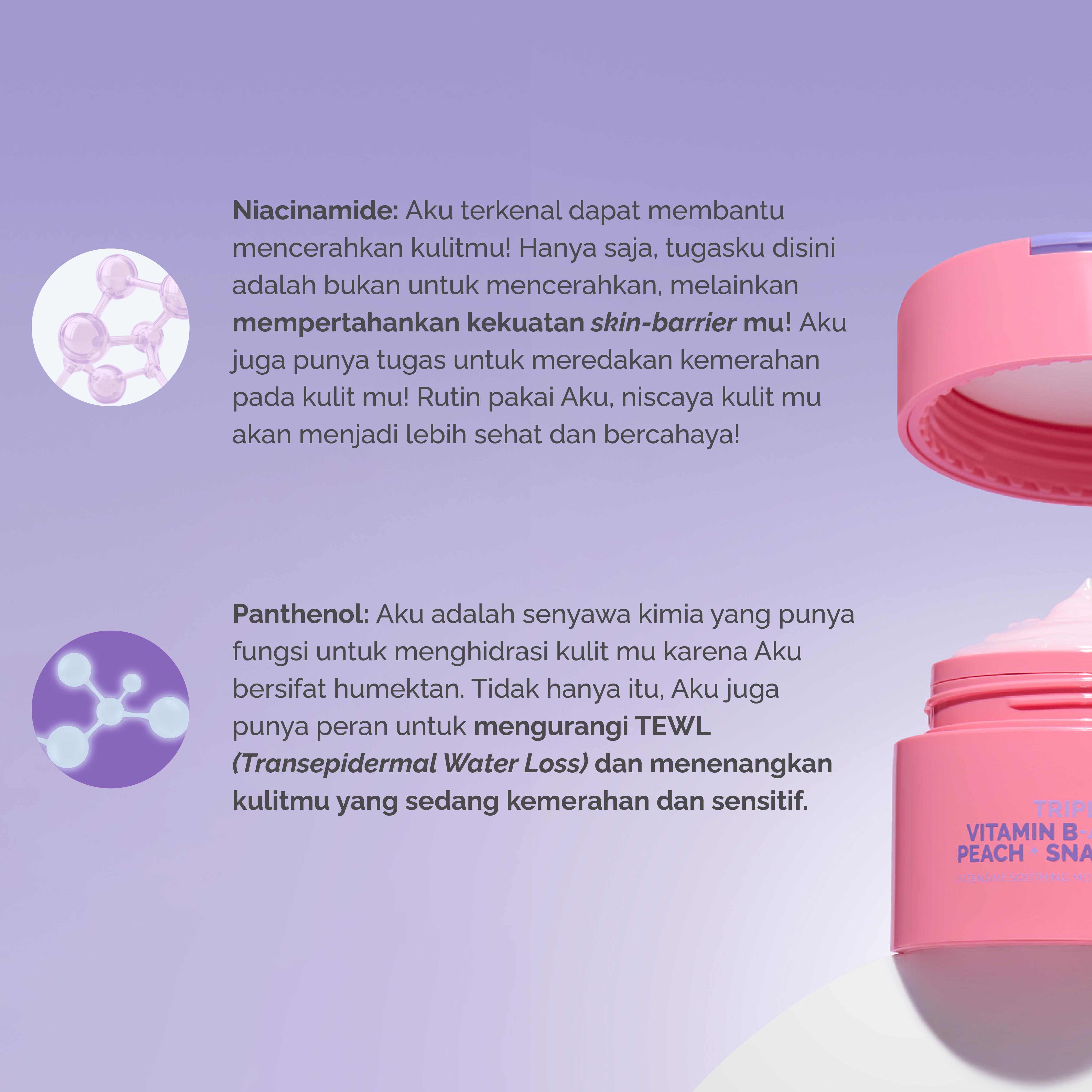 Finally Found You! TRIPLE VITAMIN B-ARRIER + PEACH + SNAIL MUCIN Intensive Soothing Moisturizing Cream 50gr