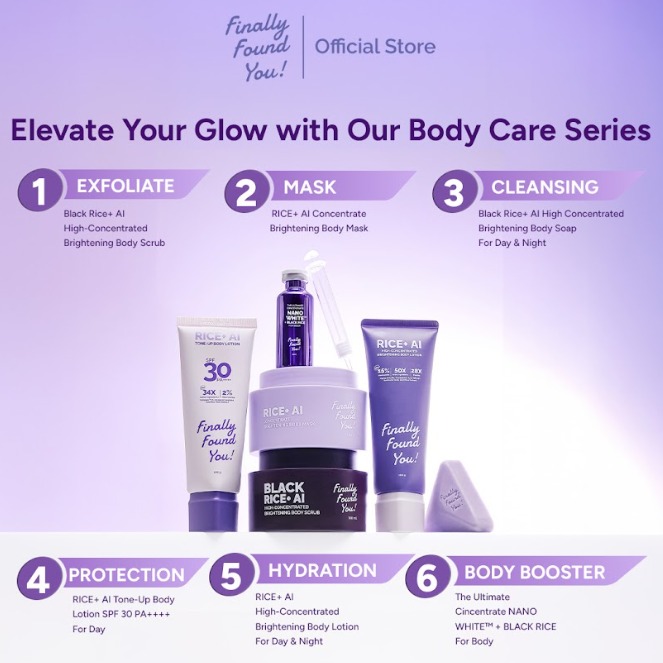 Finally Found You! The Ultimate Concentrate NANO WHITE™ + BLACK RICE For Body | Serum Badan Pencerah