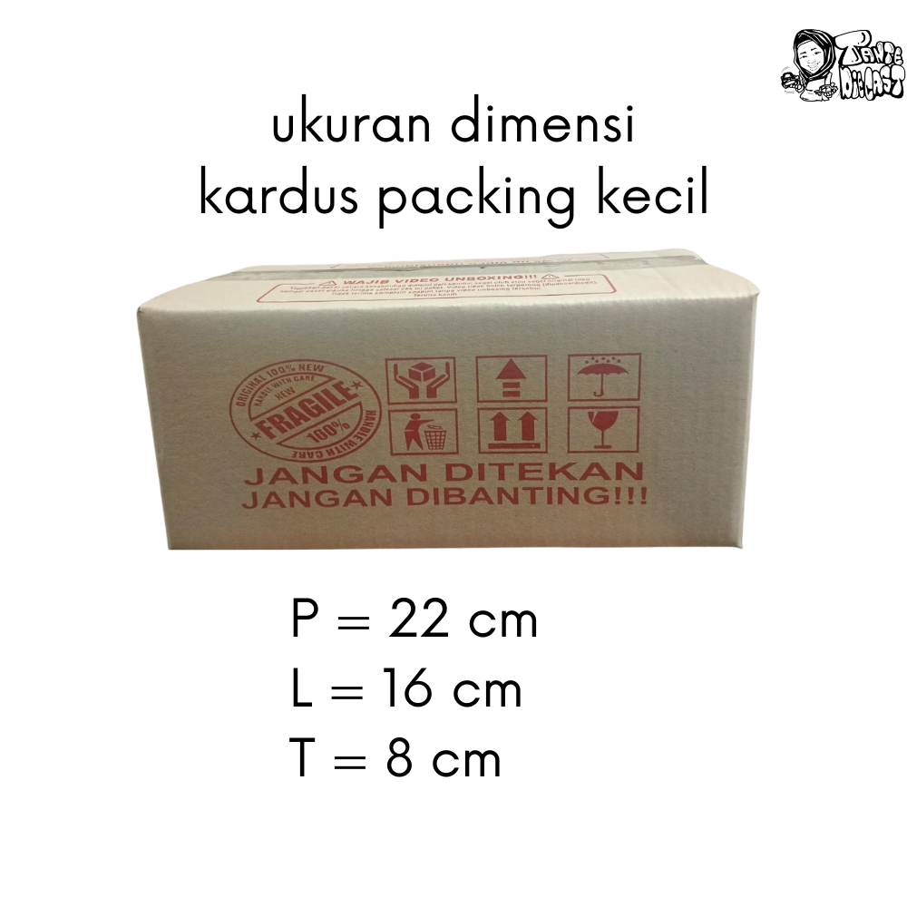 KP001 | Kerdus packing kecil double wall uk 2prem/4reg (22x16x8)
