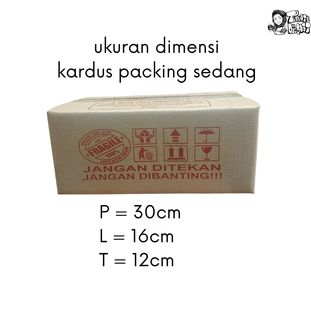KP002 | Kerdus packing sedang double wall uk10prem/12reg (30x16x12)