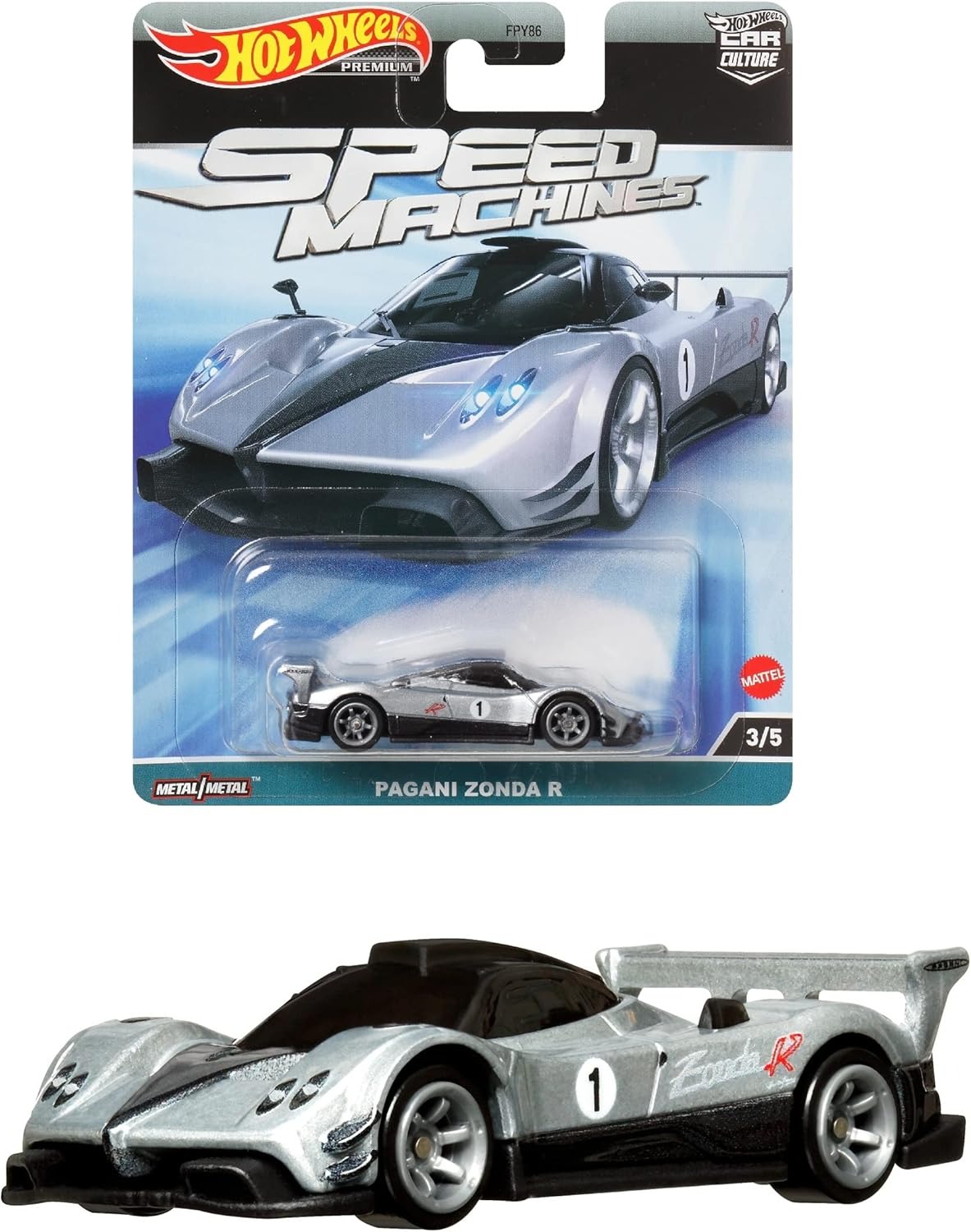 HKC42 | Hot Wheels Premium Car Culture Speed Machines Pagani Zonda R