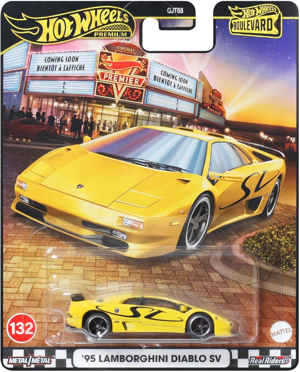 JBL13 | Hot Wheels Premium Boulevard Car Culture 95 Lamborghini Diablo SV