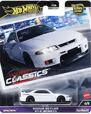 HRV99 | Hot Wheels Premium Car Culture Modern Classics Nissan Skyline GT-R (BCNR33 )