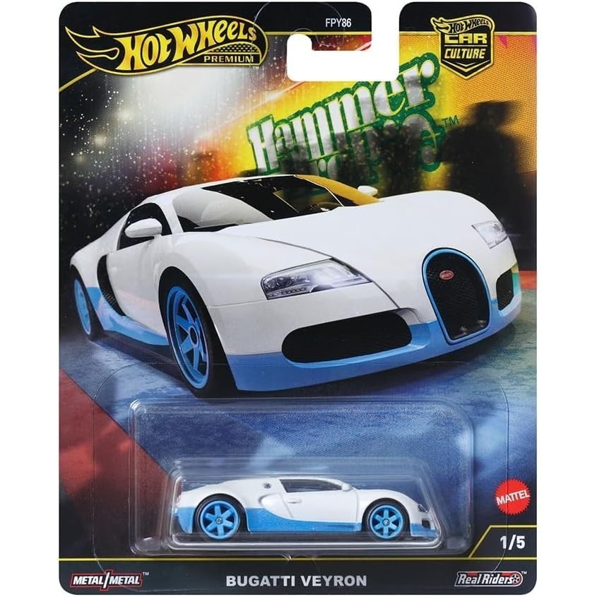 HRW06 | Hot Wheels Premium Car Culture Hammer Drop Bugatti Veyron