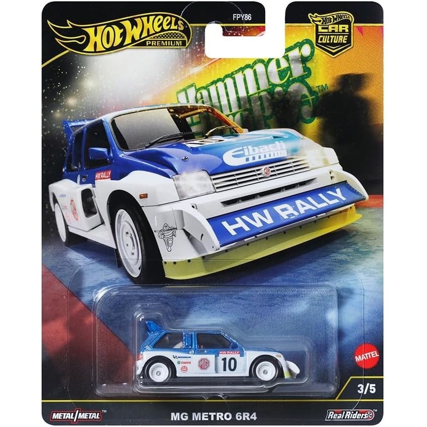 HRW09 | Hot Wheels Premium Car Culture Hammer Drop MG Metro 6R4