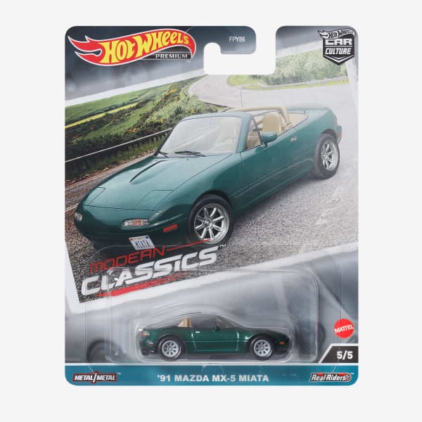 HKC68 | Hot Wheels Premium Car Culture Modern Classics '91 Mazda MX-5 Miata