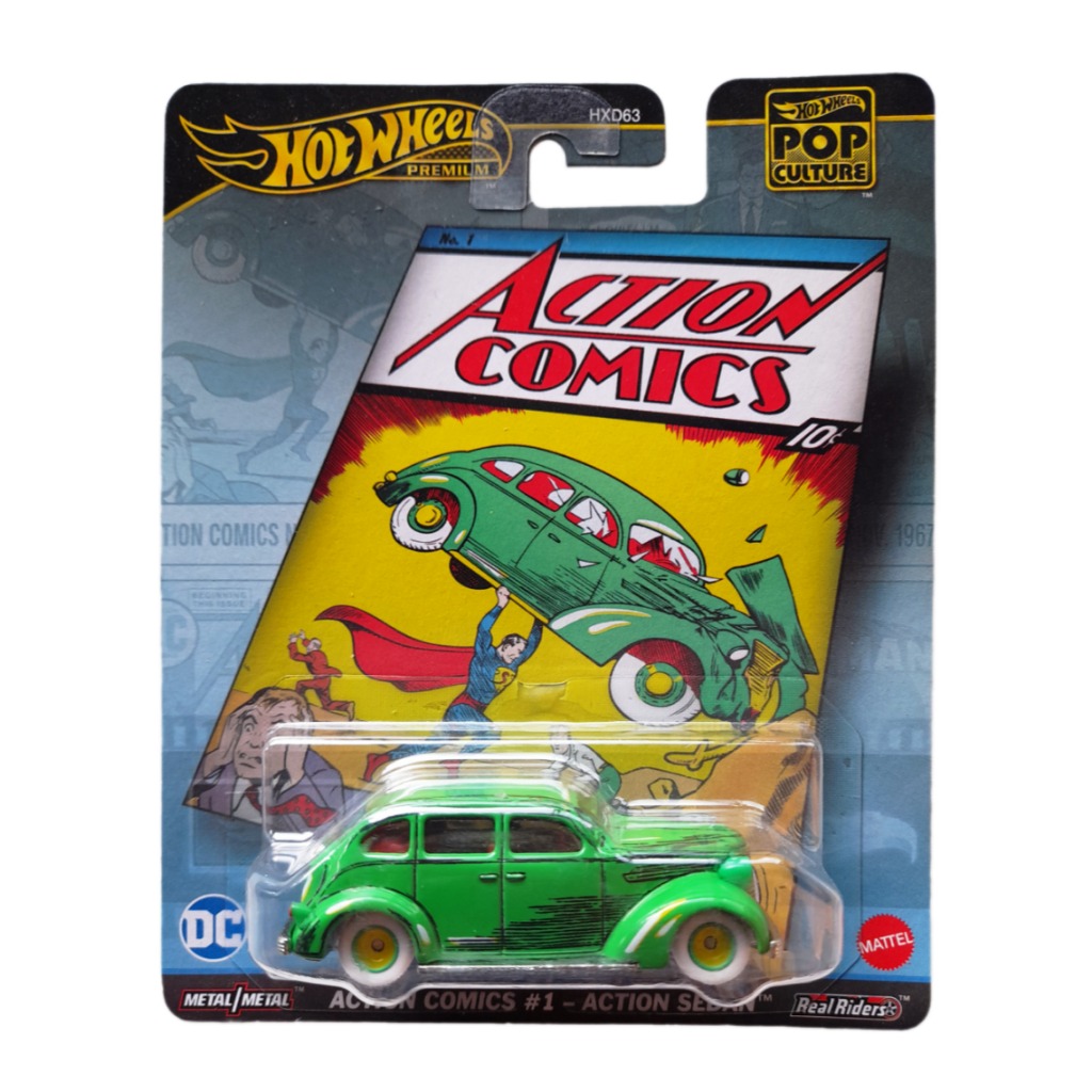 HVJ50 | Hot Wheels Premium Pop Culture Action Comics - Action Sedan