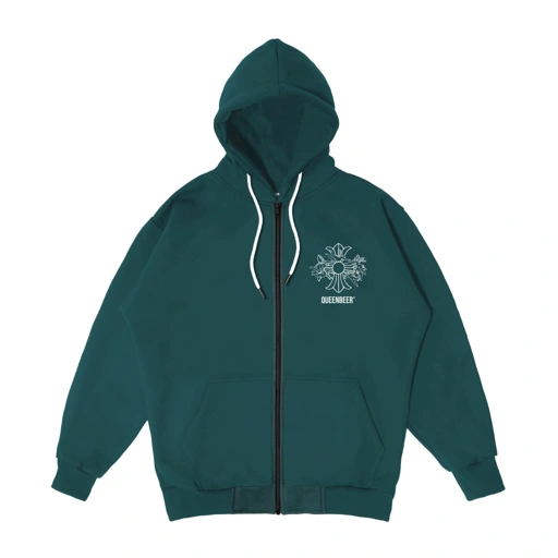 Image of Queenbeer - Heavyweight Zipper Hoodie Arthur