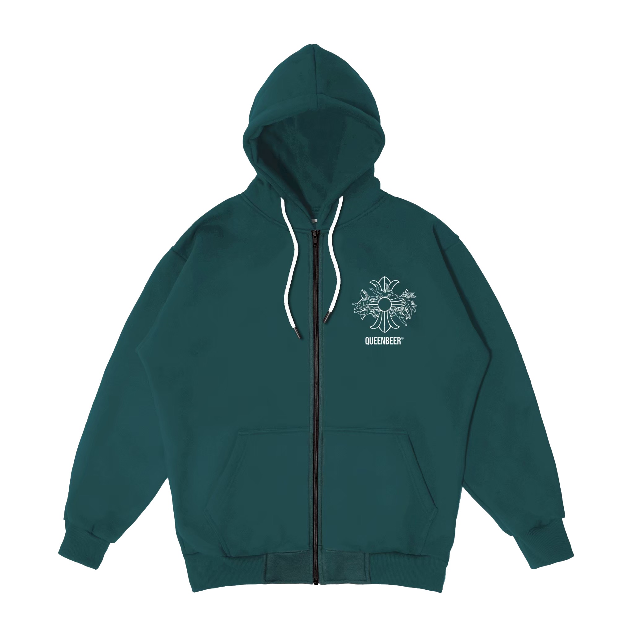 Queenbeer - Heavyweight Zipper Hoodie Arthur