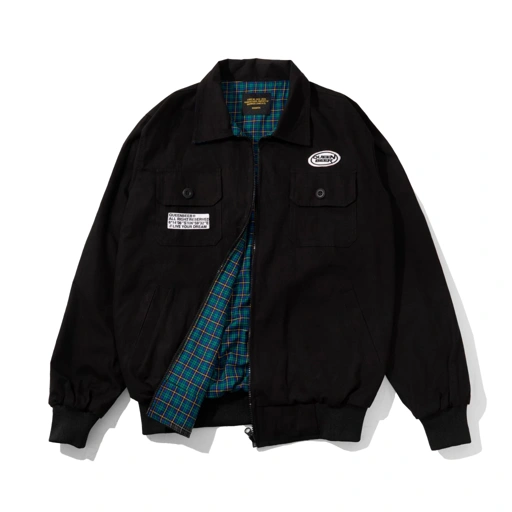 Queenbeer - Canvas Reversible Jacket Dariel Black
