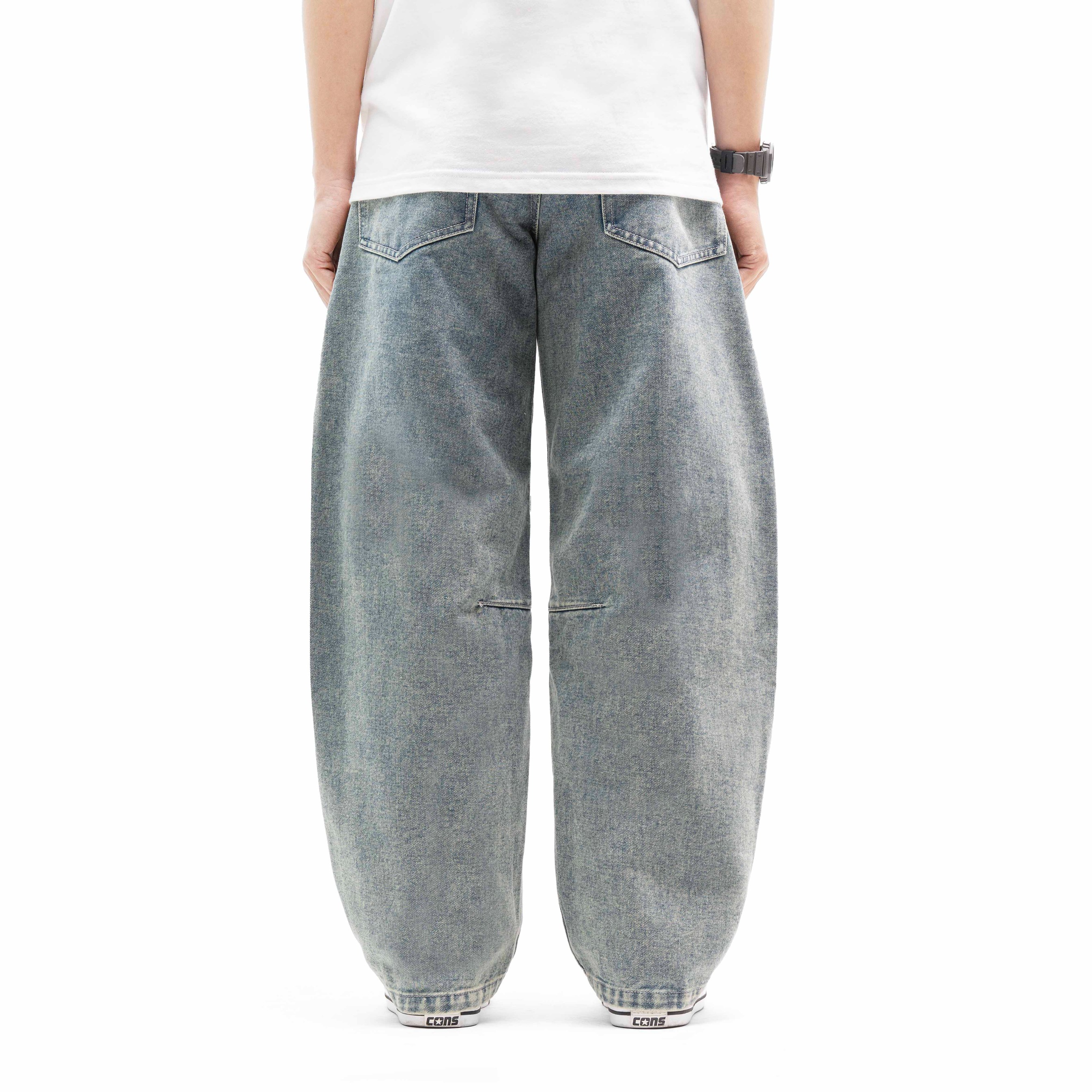 Queenbeer - Laurent Barrel Denim Pants