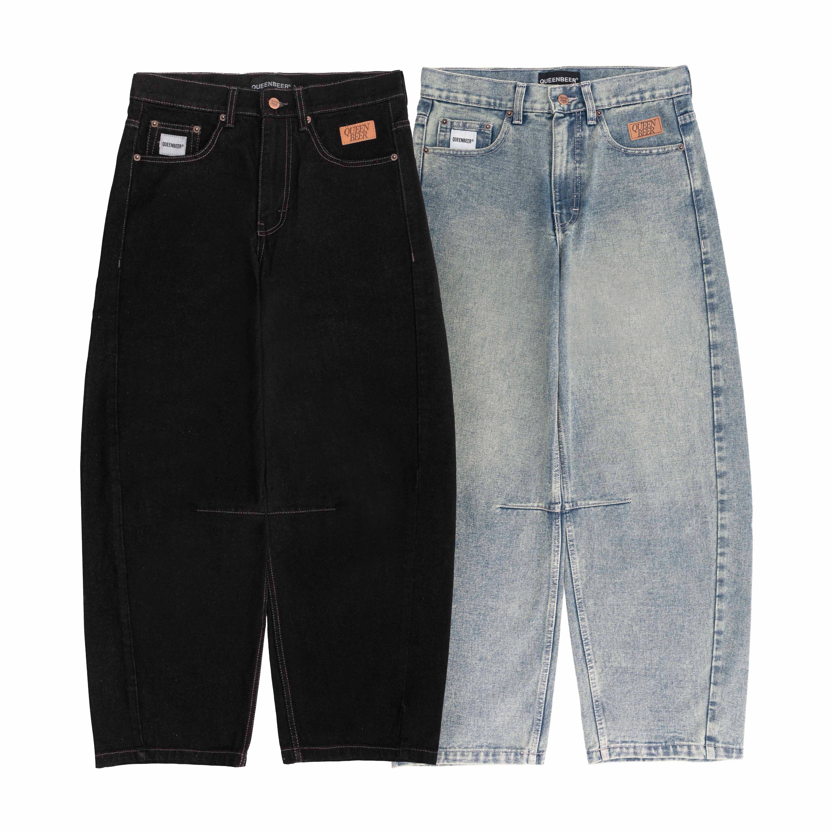 Queenbeer - Laurent Barrel Denim Pants