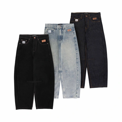 Queenbeer - Laurent Barrel Denim Pants