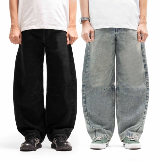 Queenbeer - Laurent Barrel Denim Pants