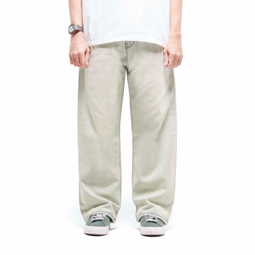 Queenbeer - Denim Pants Wide Fit Oscar Blue Washed