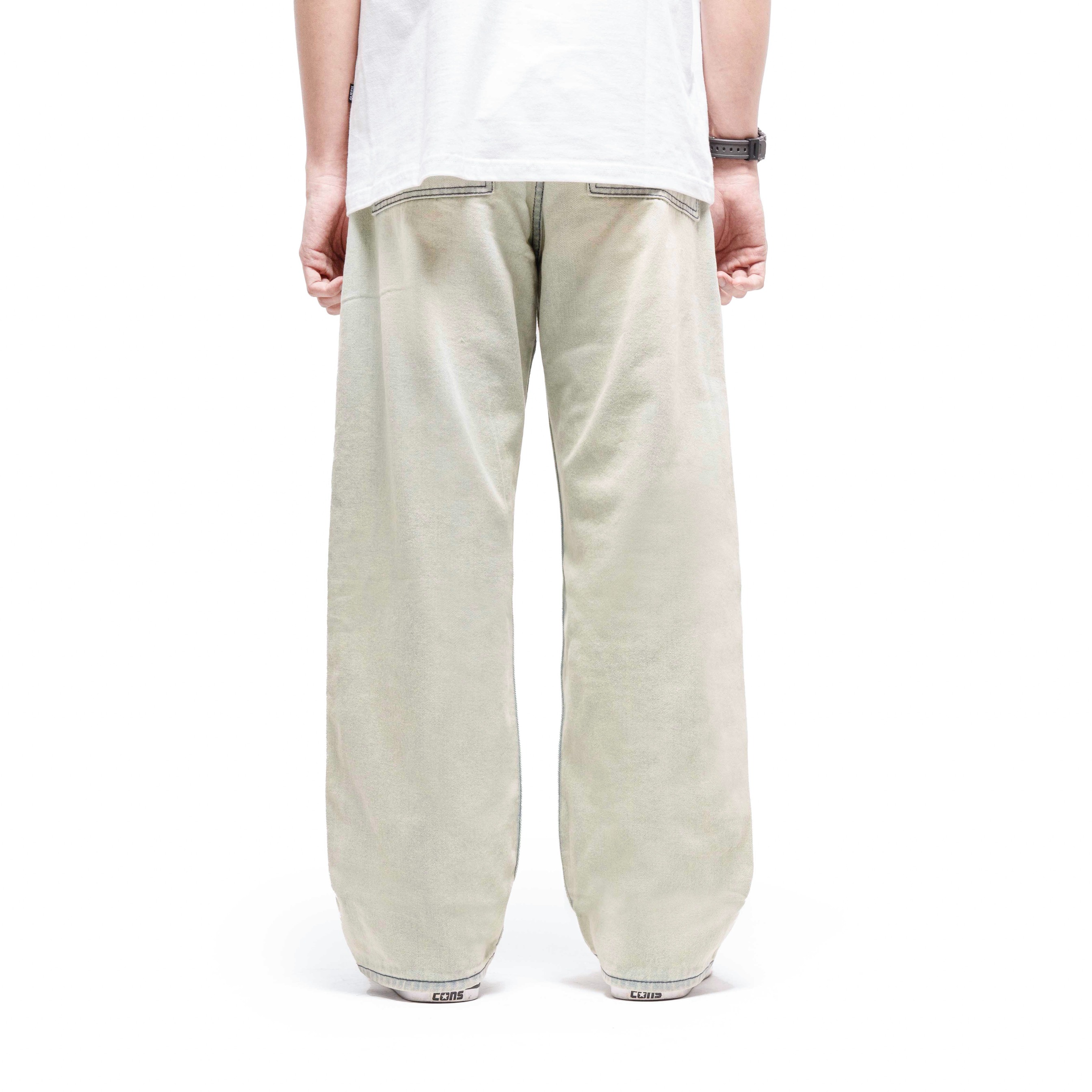 Queenbeer - Denim Pants Wide Fit Oscar Blue Washed