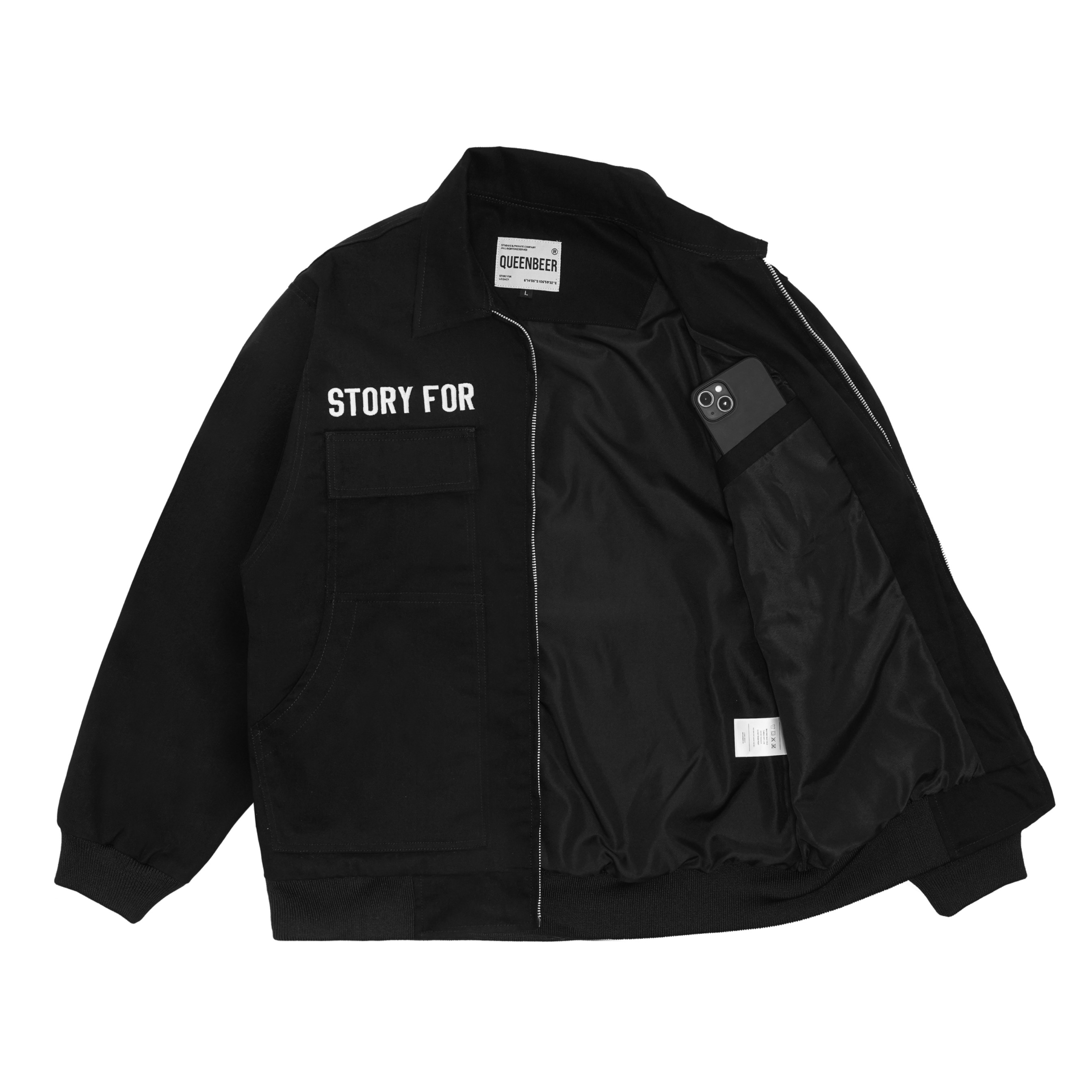 Queenbeer - Work Jacket Barker Black