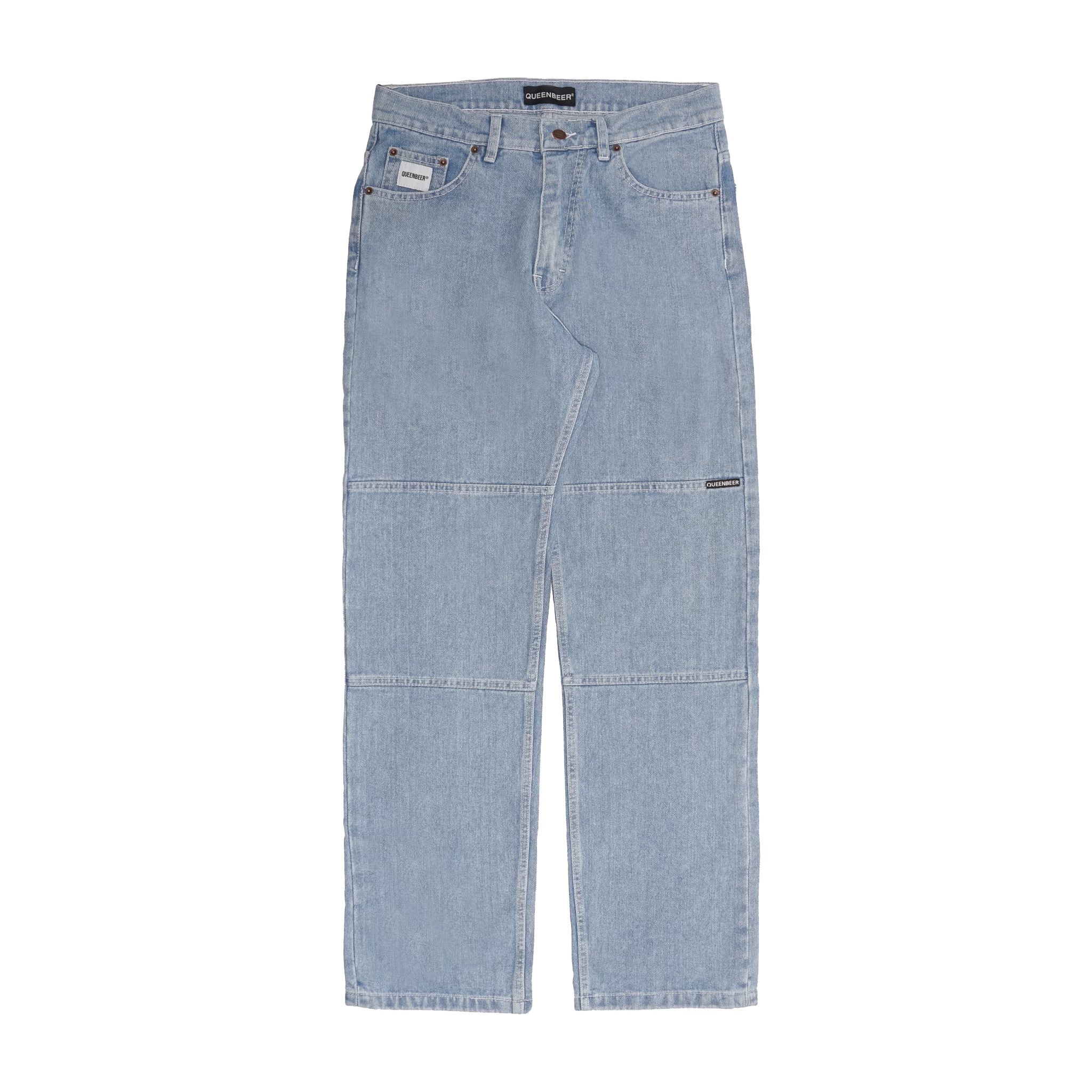 Queenbeer - Double Knee Denim Pants Kellyn