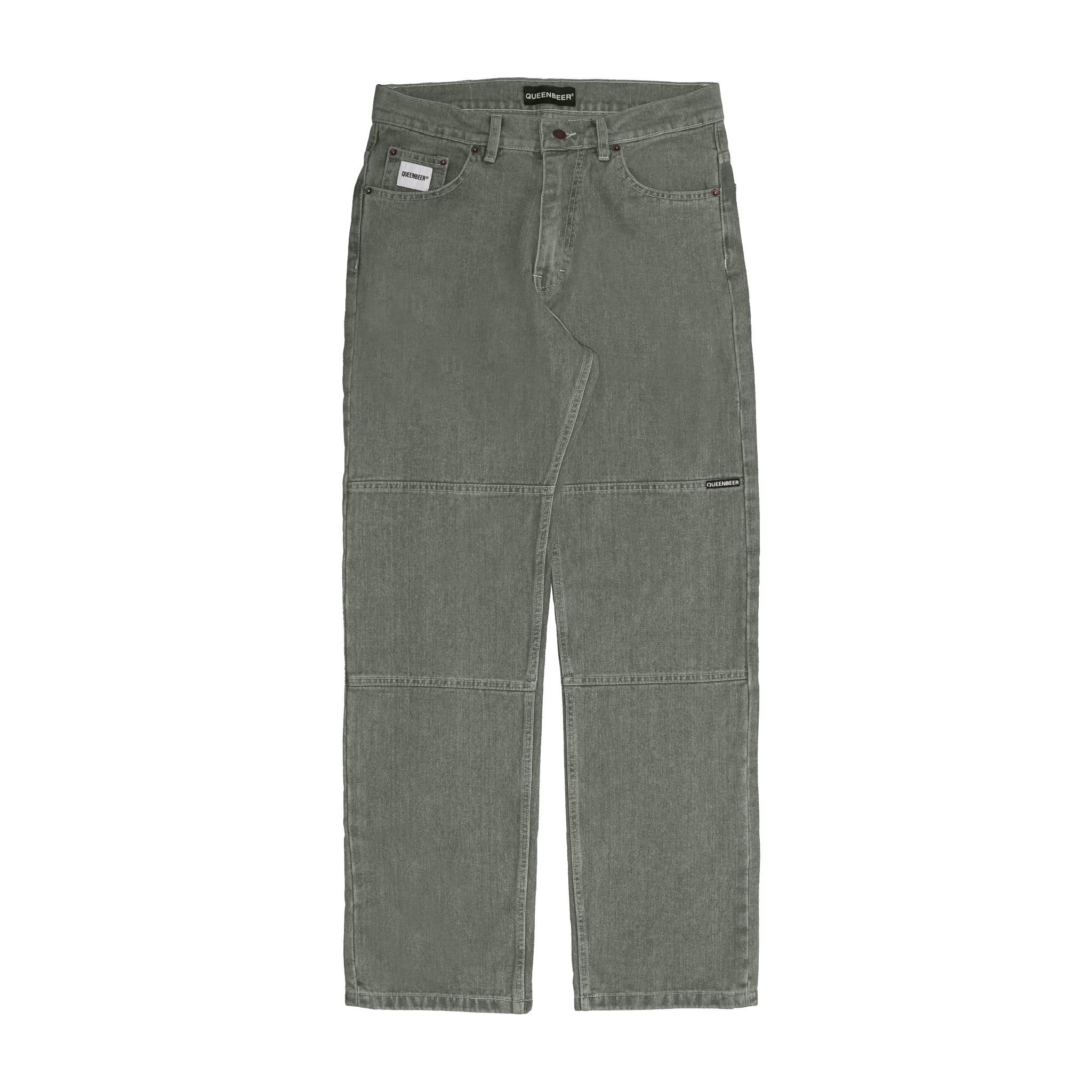 Queenbeer - Double Knee Denim Pants Kellyn