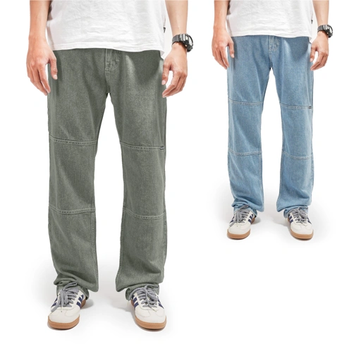 Image of Queenbeer - Double Knee Denim Pants Kellyn