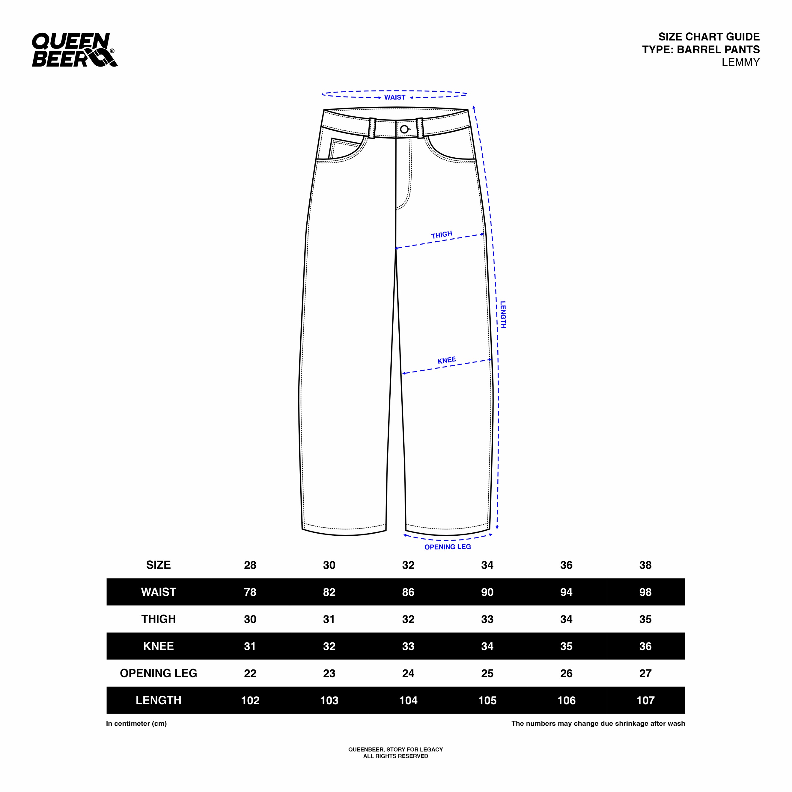 Queenbeer - Lemmy Barrel Pants