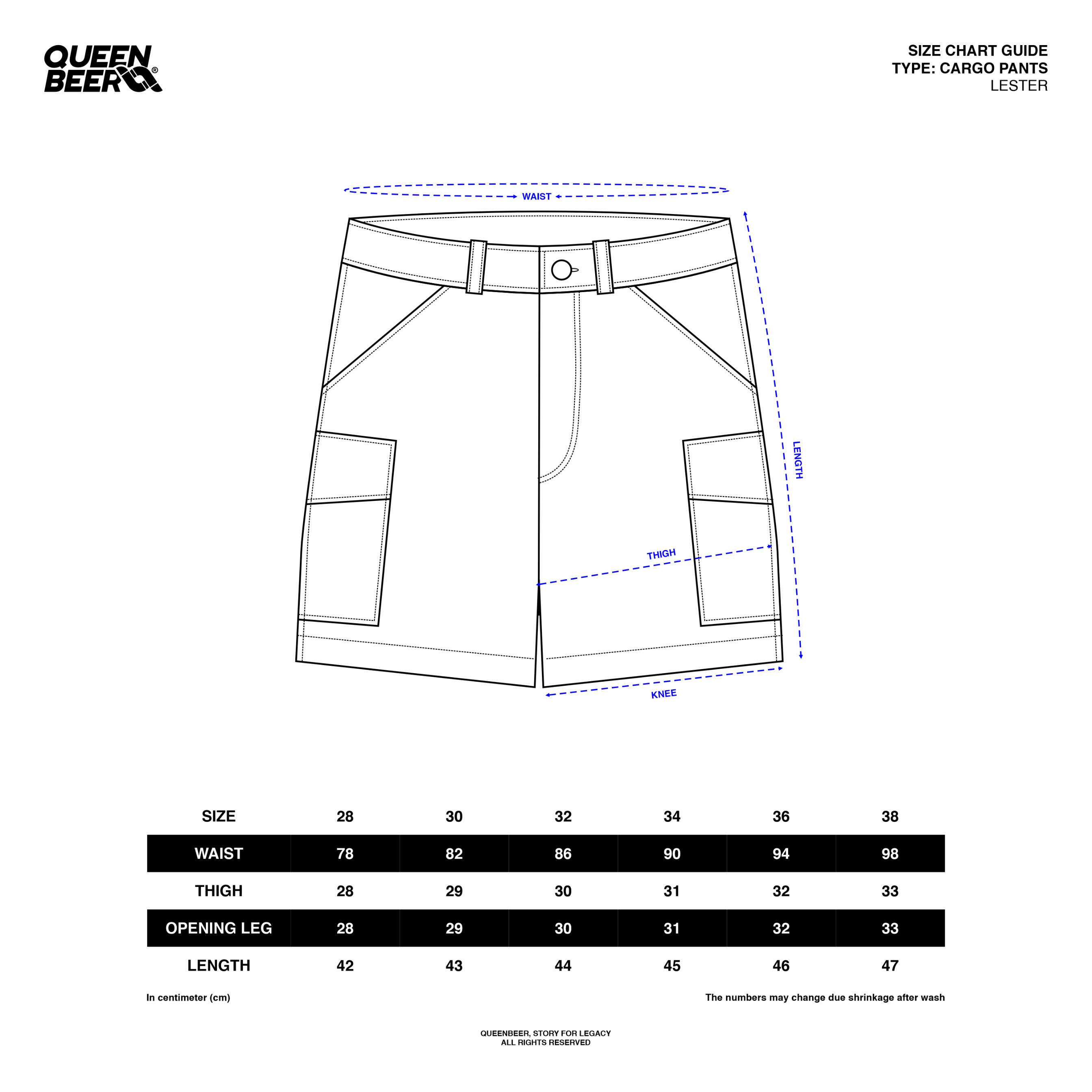 Queenbeer - Lester Short Cargo Pants