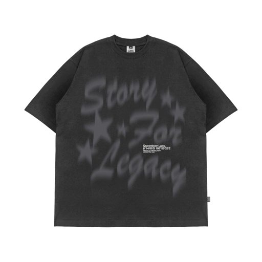 Queenbeer - T-shirt Percy Dark Grey
