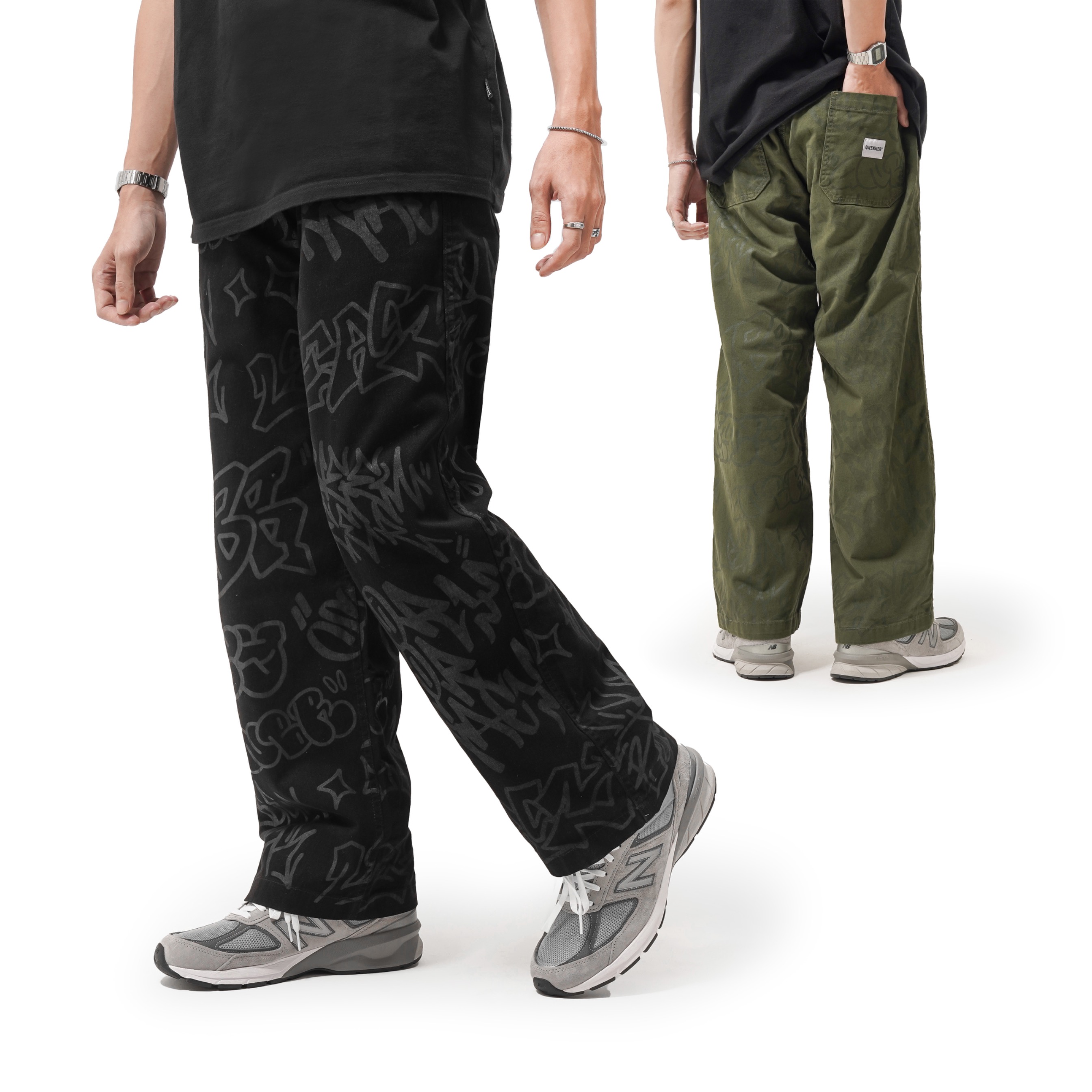 Queenbeer - Relaxed Pants Loose Fit Warren